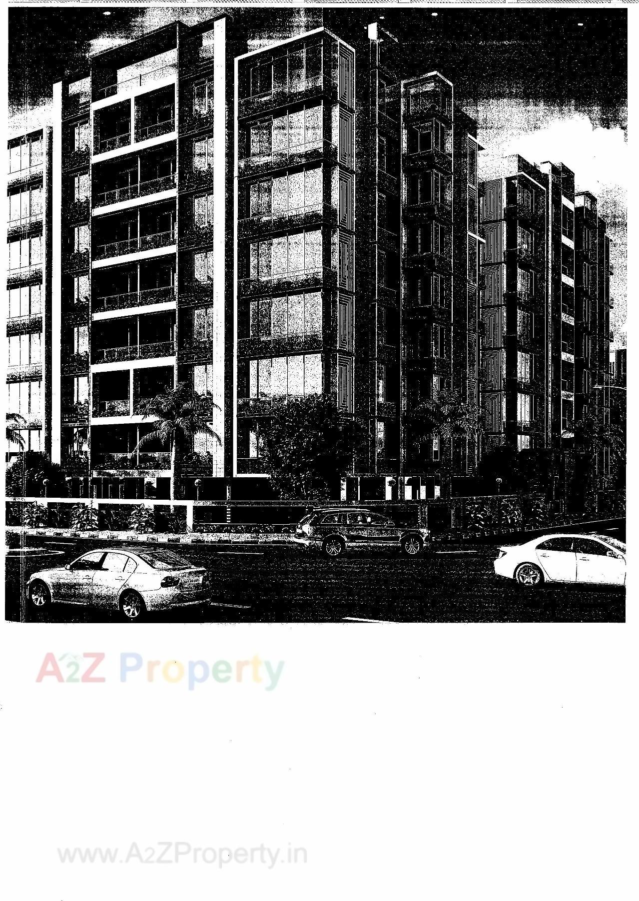 3D Elevation of real estate project Dwarkesh Greens located at Shilaj, Ahmedabad, Gujarat