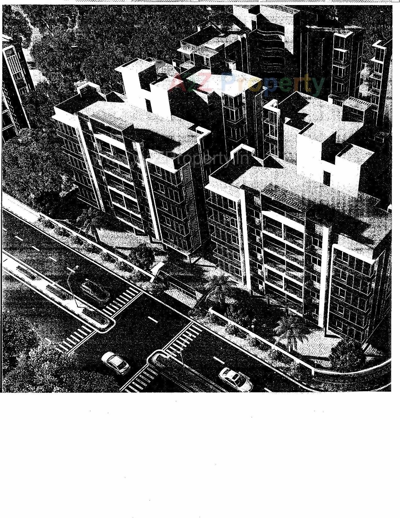 3D Elevation of real estate project Dwarkesh Greens located at Shilaj, Ahmedabad, Gujarat