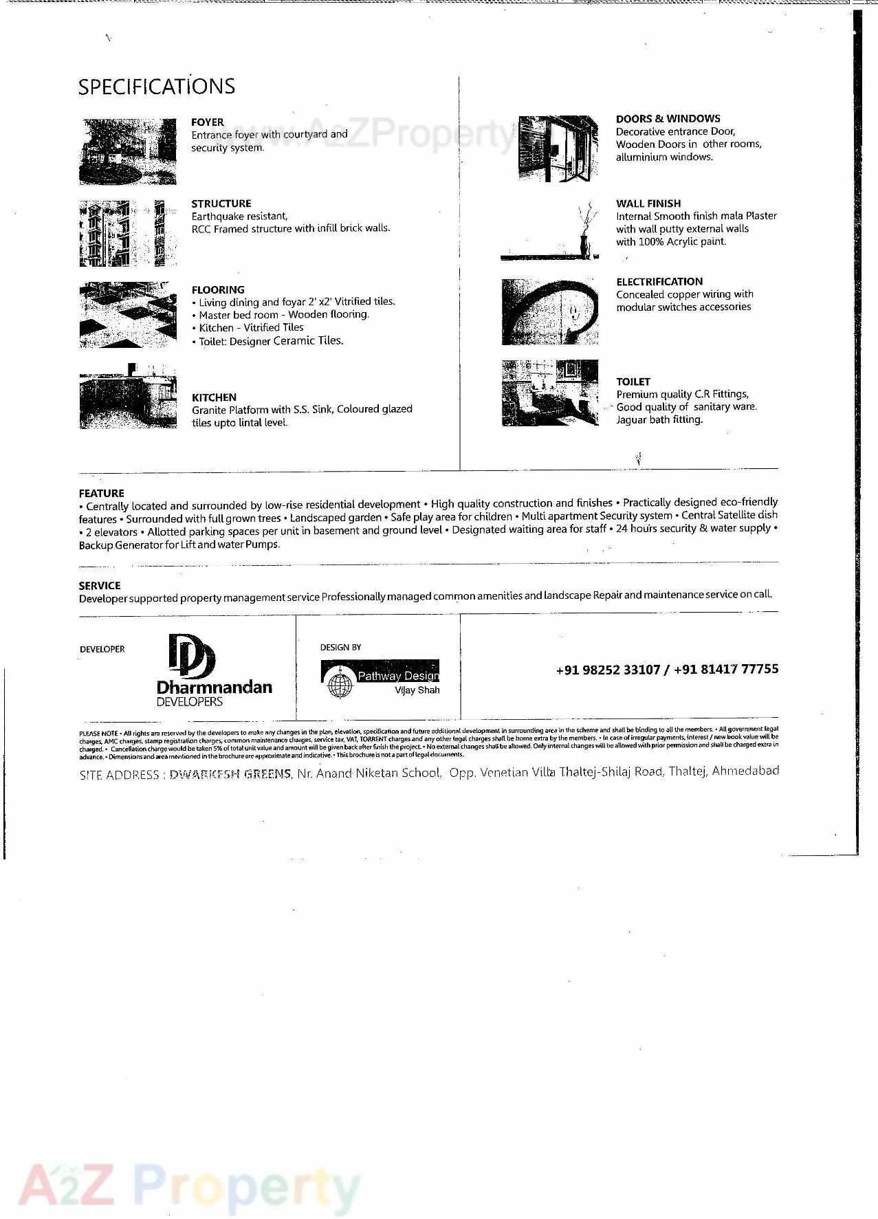  of real estate project Dwarkesh Greens located at Shilaj, Ahmedabad, Gujarat