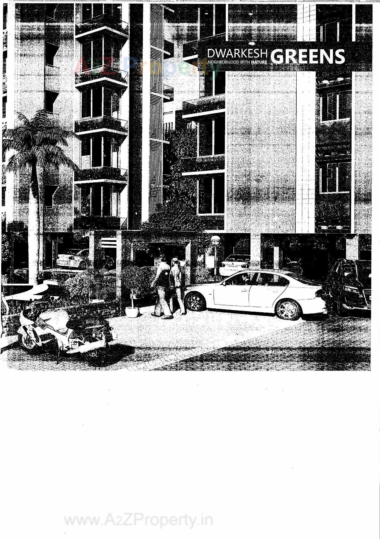 3D Elevation of real estate project Dwarkesh Greens located at Shilaj, Ahmedabad, Gujarat