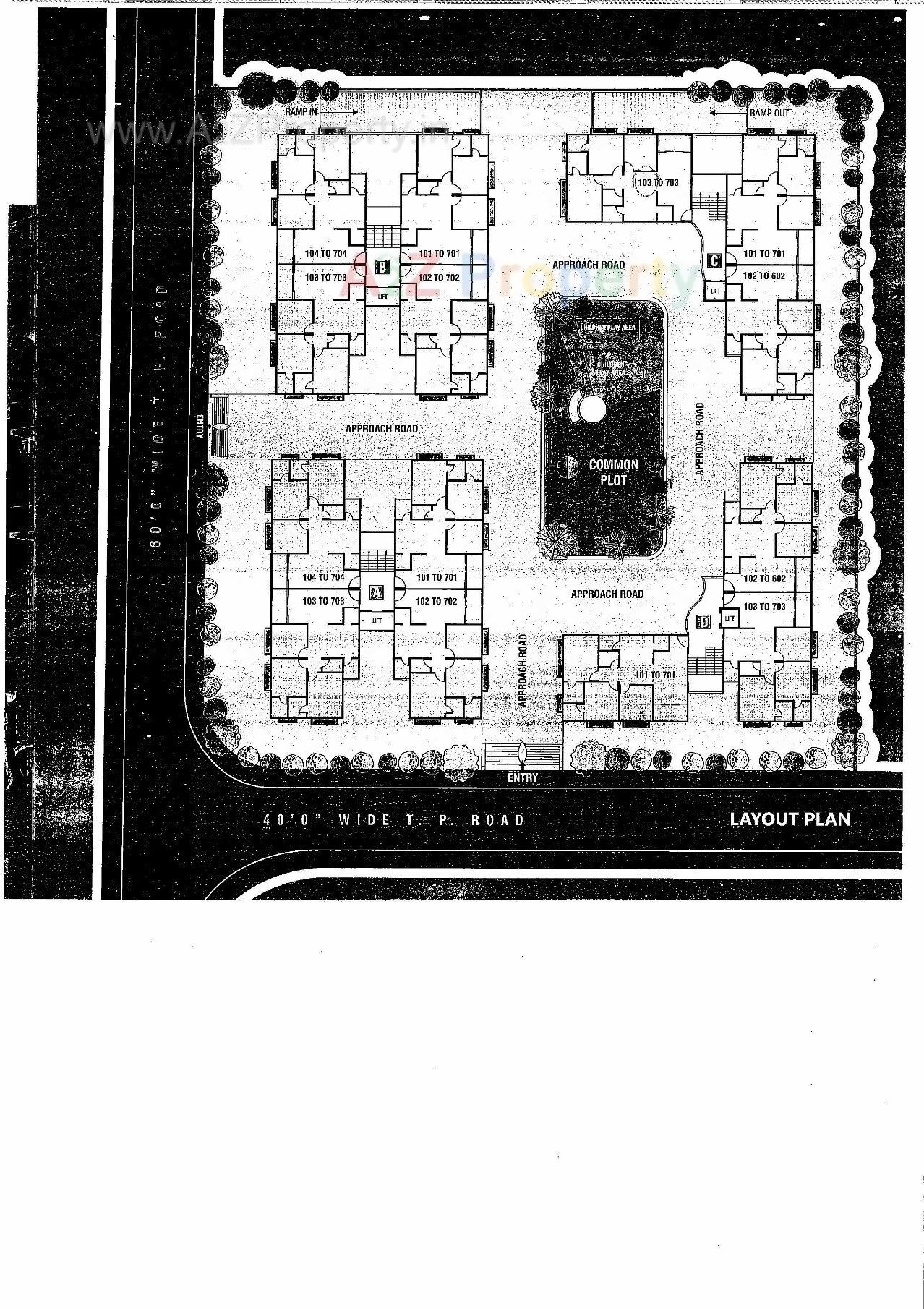 Layout of real estate project Dwarkesh Greens located at Shilaj, Ahmedabad, Gujarat