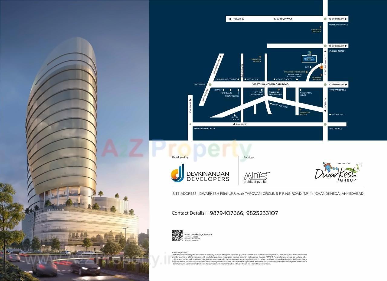  of real estate project Dwarkesh Penninsulla located at Chankheda, Ahmedabad, Gujarat