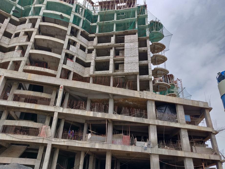 184556_const of real estate project Dwarkesh Radiance located at Chandkheda, Ahmedabad, Gujarat