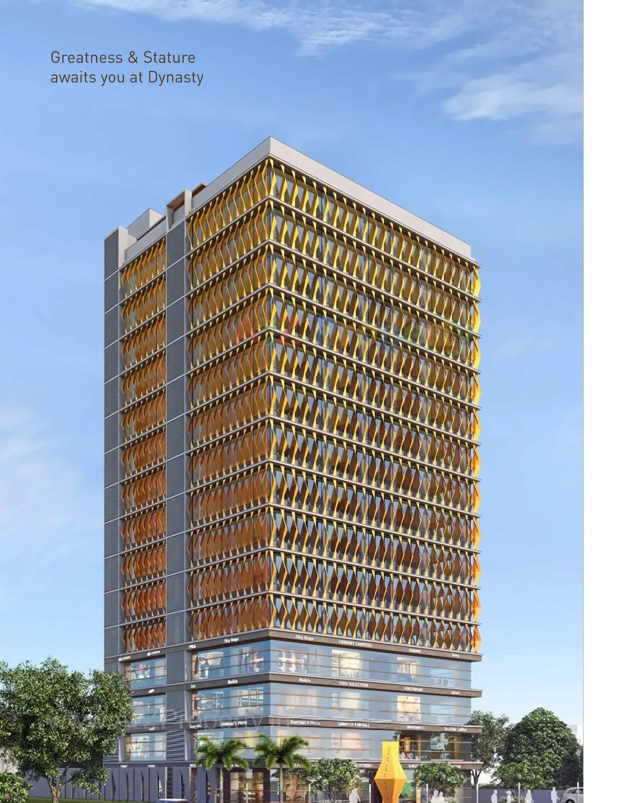 3D Elevation of real estate project Dynasty located at Shekhpur, Ahmedabad, Gujarat