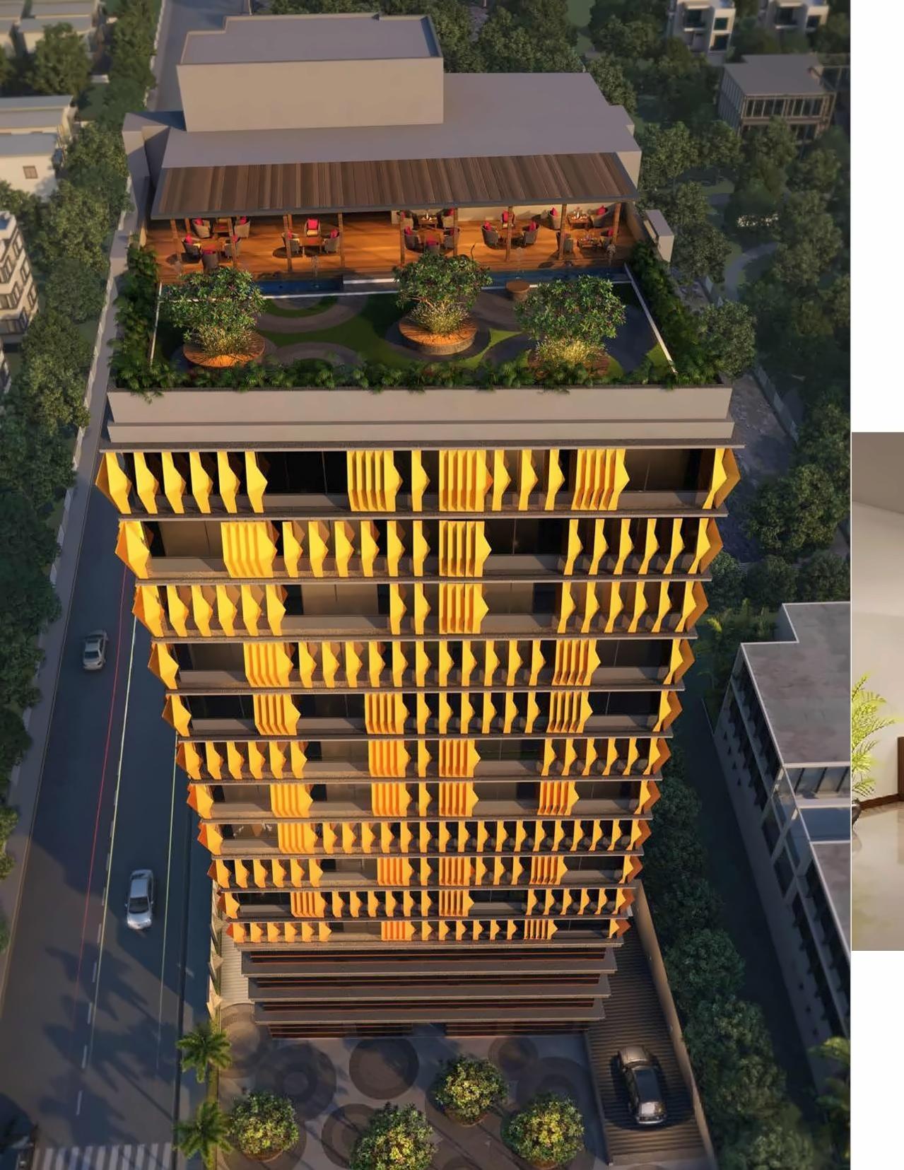 3D Elevation of real estate project Dynasty located at Shekhpur, Ahmedabad, Gujarat