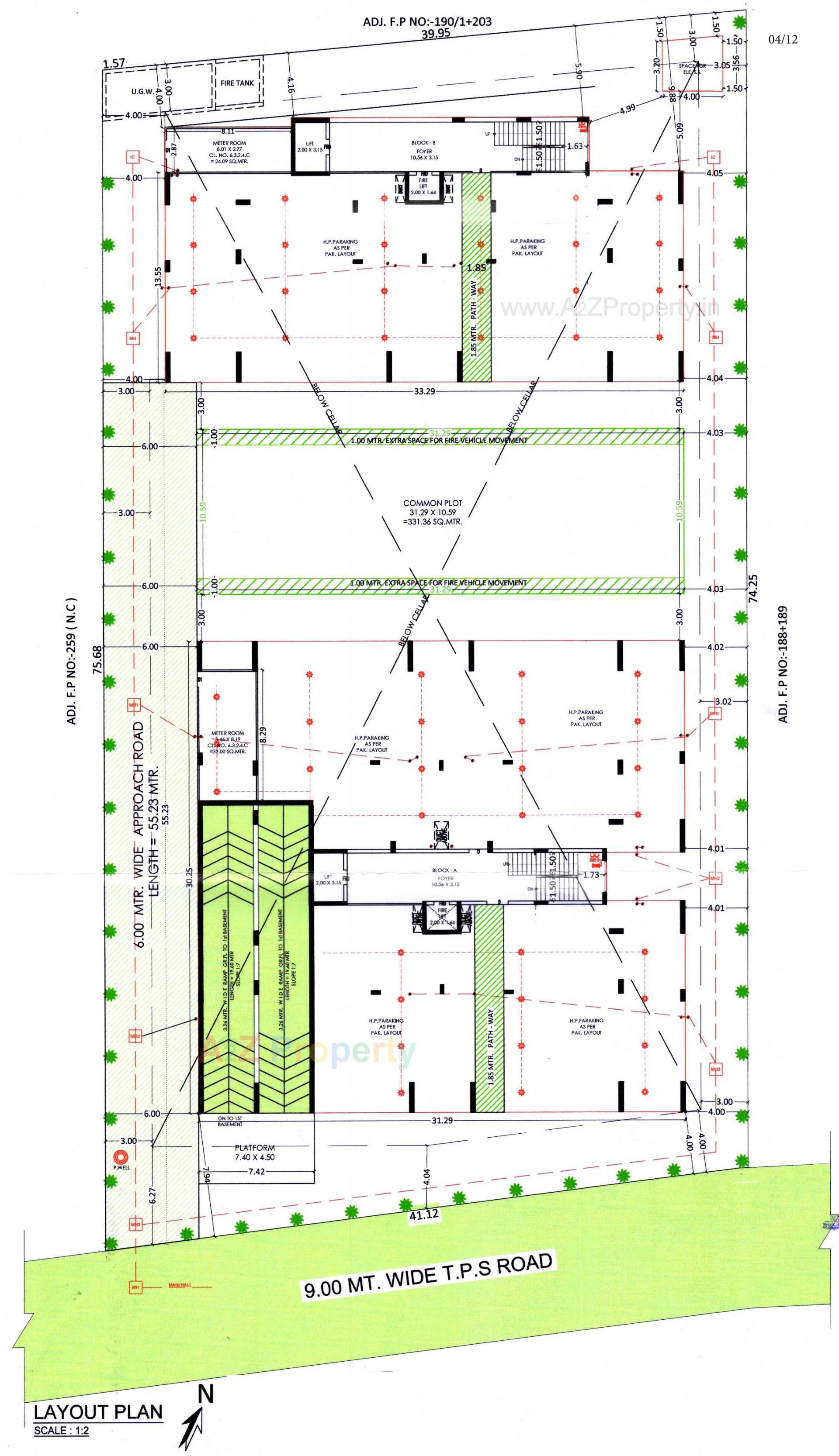 Layout of real estate project Earth Eleanor located at Bopal, Ahmedabad, Gujarat