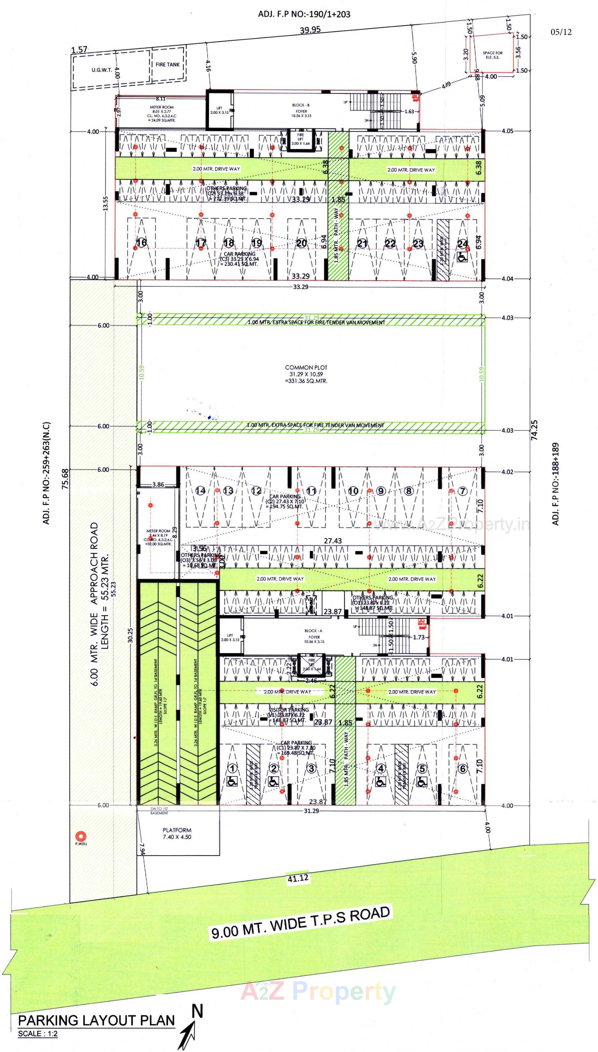 Layout of real estate project Earth Eleanor located at Bopal, Ahmedabad, Gujarat