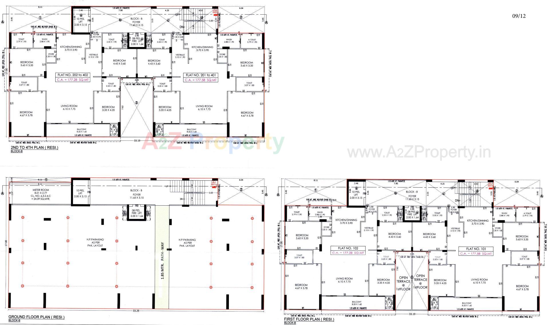 Layout of real estate project Earth Eleanor located at Bopal, Ahmedabad, Gujarat