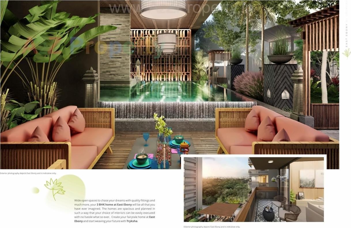 3D Elevation of real estate project East Ebony located at Chandkheda, Ahmedabad, Gujarat