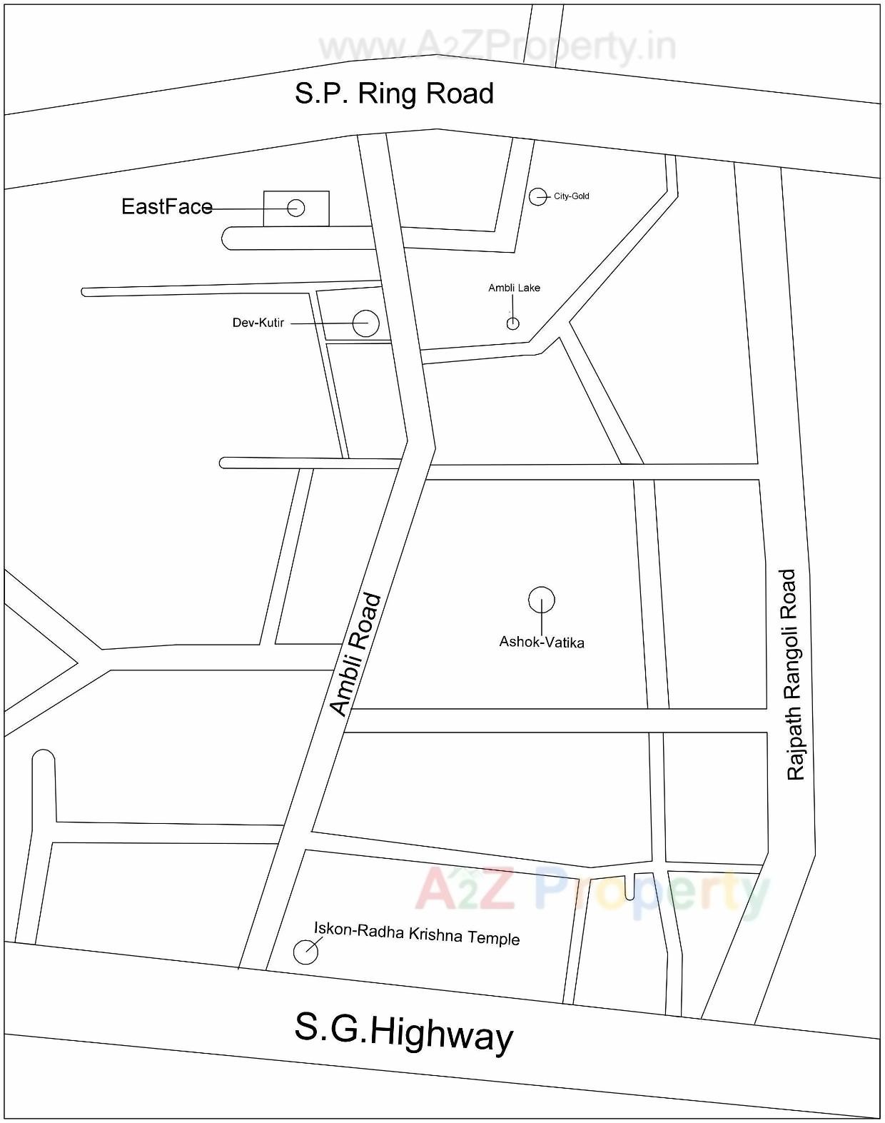  of real estate project Eastface located at Ambli, Ahmedabad, Gujarat