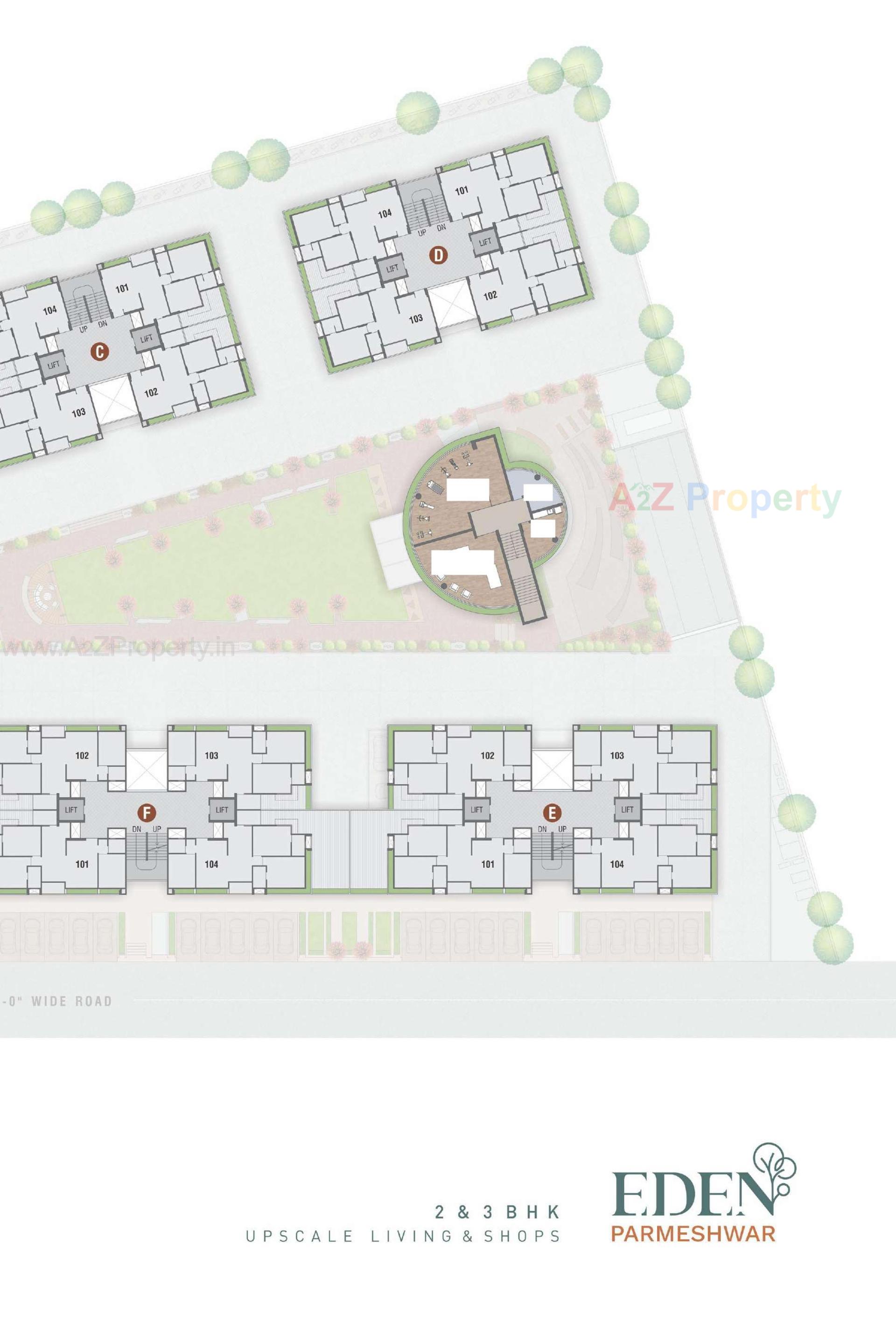Layout of real estate project Eden Parmeshwar located at Ahmedabad, Ahmedabad, Gujarat