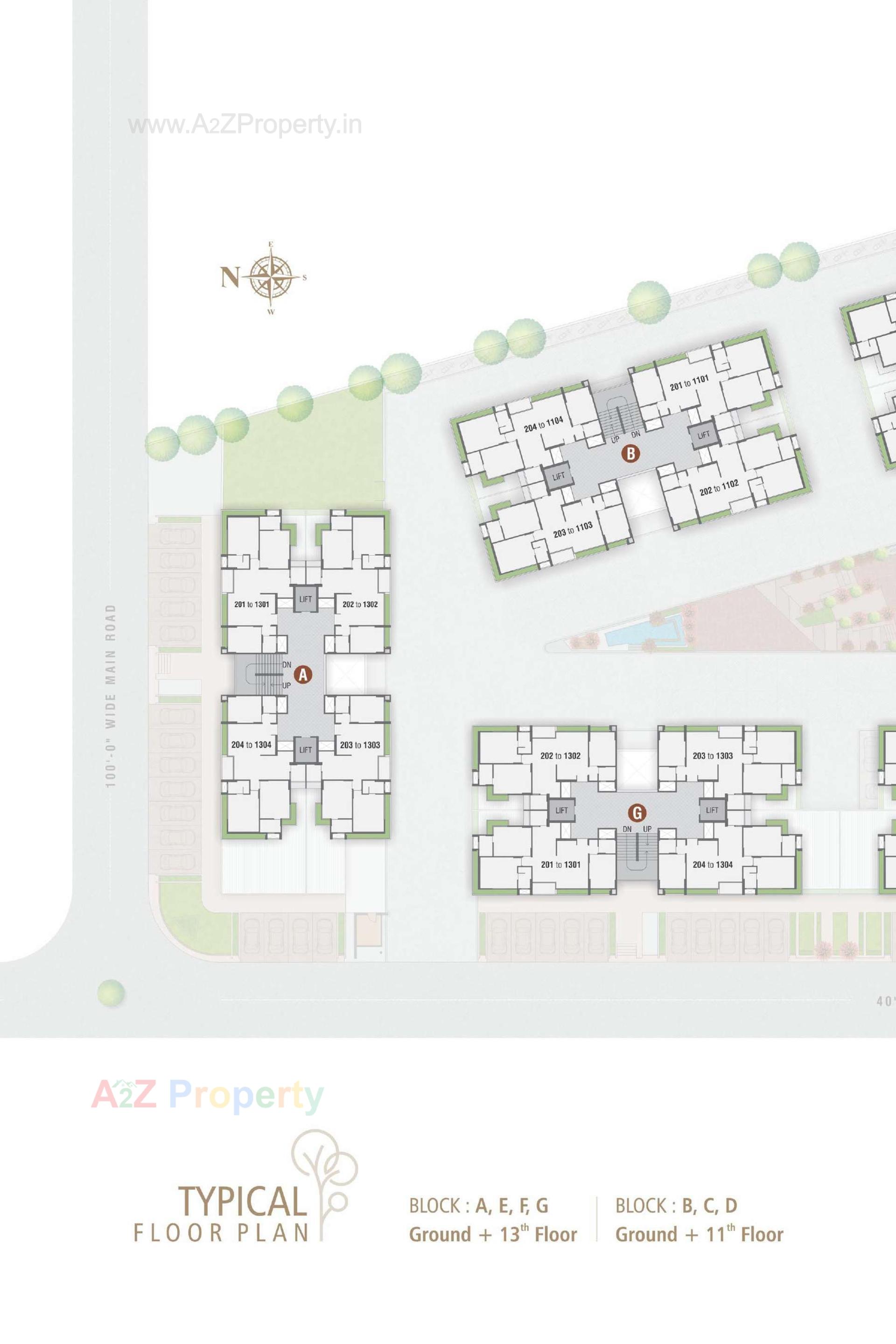 Layout of real estate project Eden Parmeshwar located at Ahmedabad, Ahmedabad, Gujarat