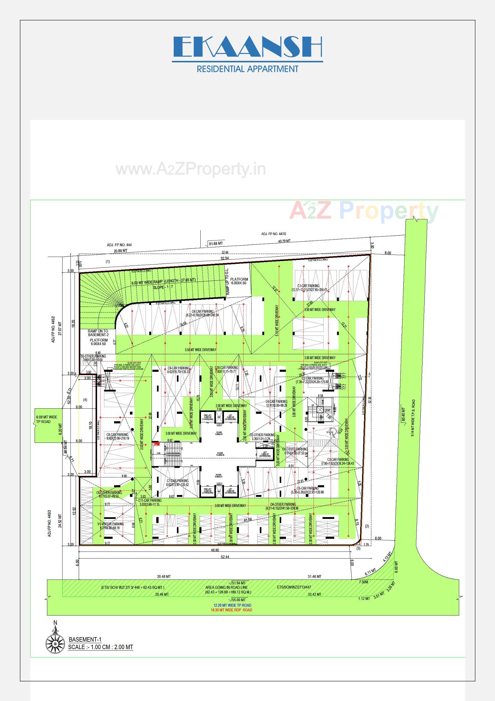 Layout of real estate project Ekaansh located at Changispur, Ahmedabad, Gujarat