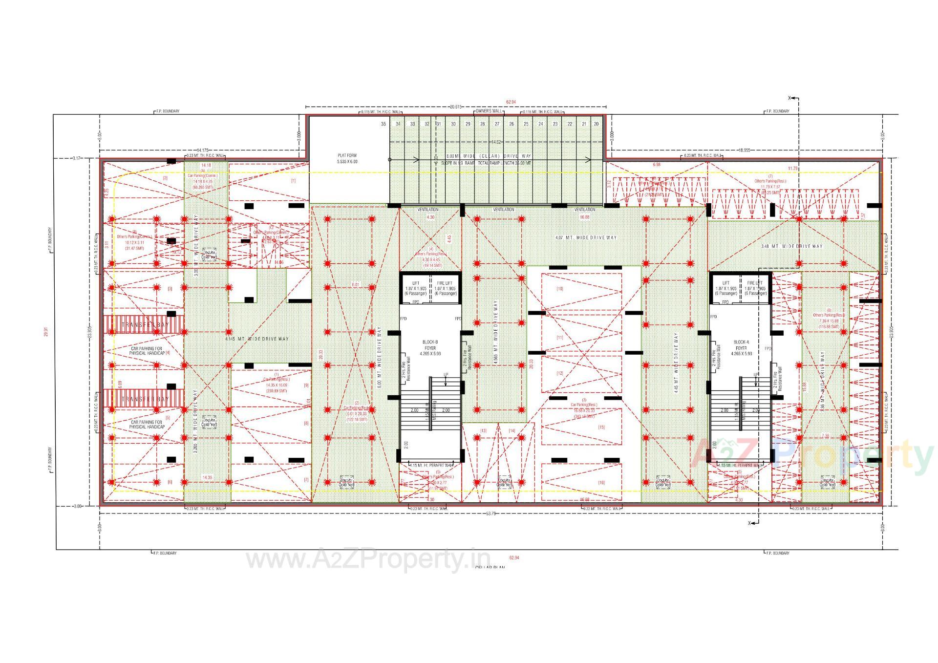 Layout of real estate project Ekaksh Elegance located at Vinzol, Ahmedabad, Gujarat