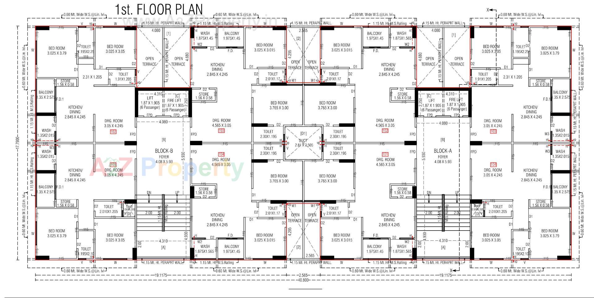 Layout of real estate project Ekaksh Elegance located at Vinzol, Ahmedabad, Gujarat