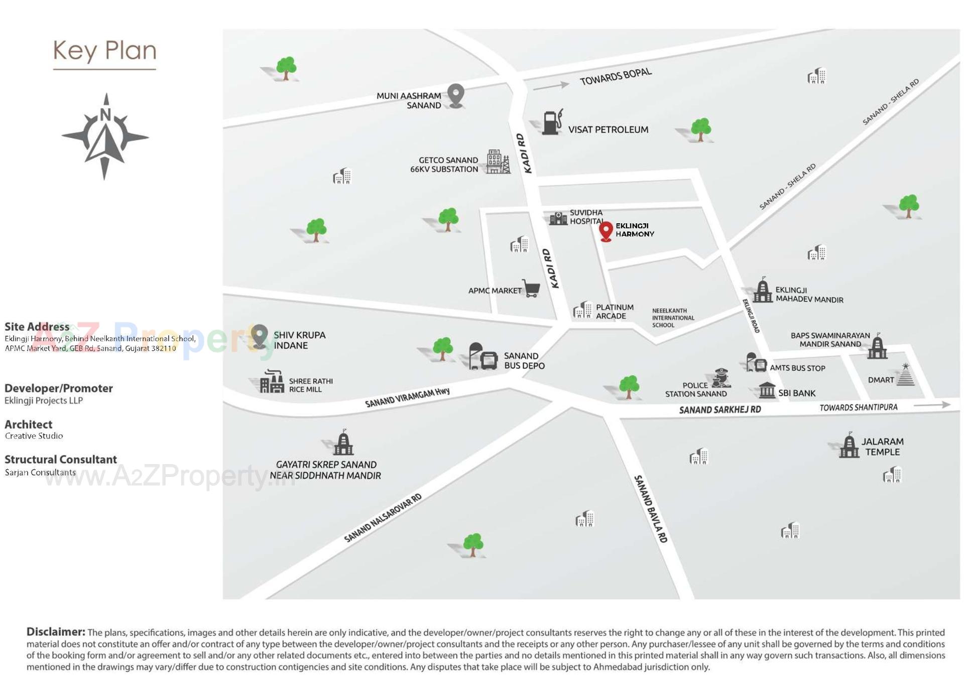  of real estate project Eklingji Harmony located at Sanand, Ahmedabad, Gujarat