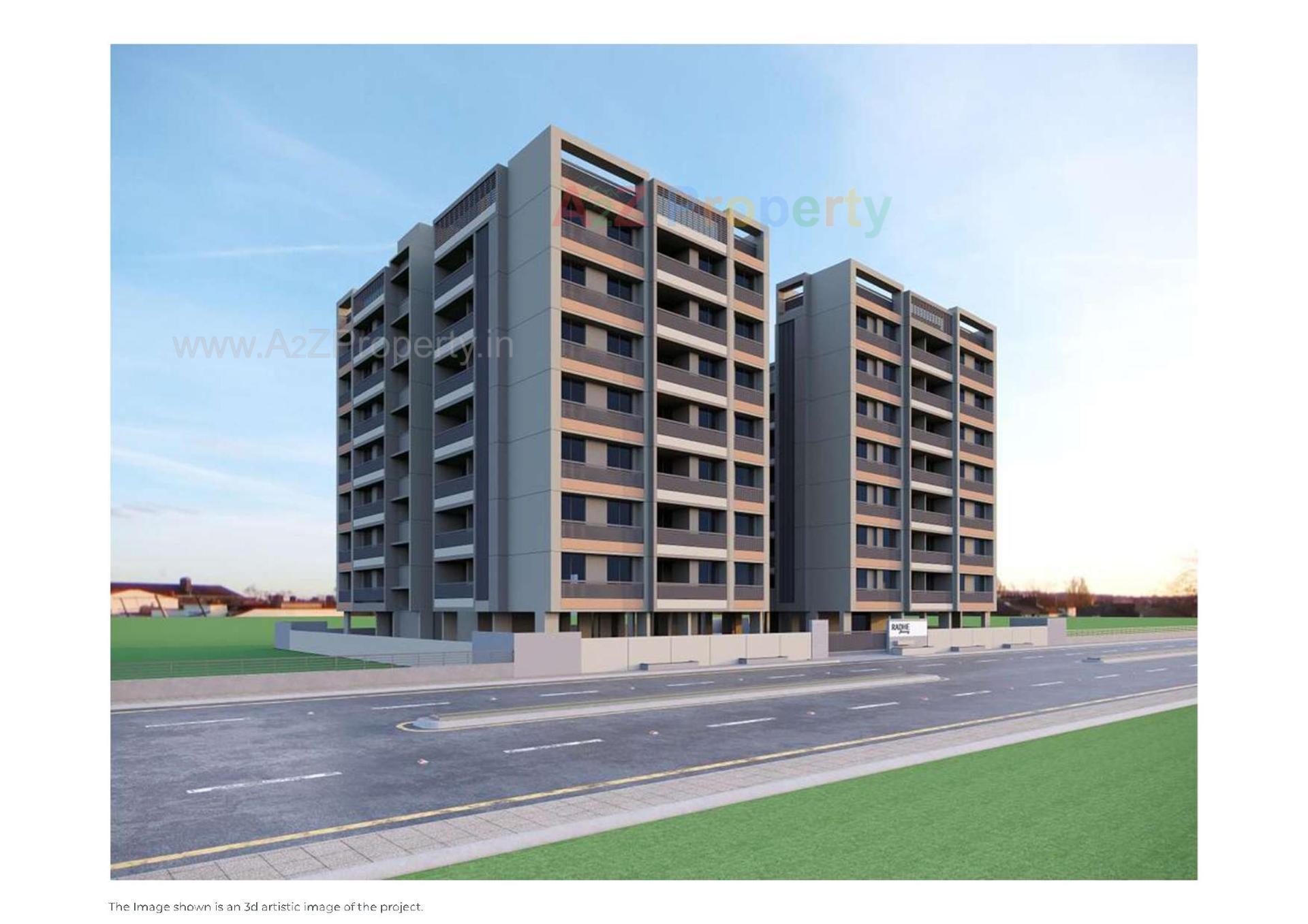 3D Elevation of real estate project Eklingji Harmony located at Sanand, Ahmedabad, Gujarat
