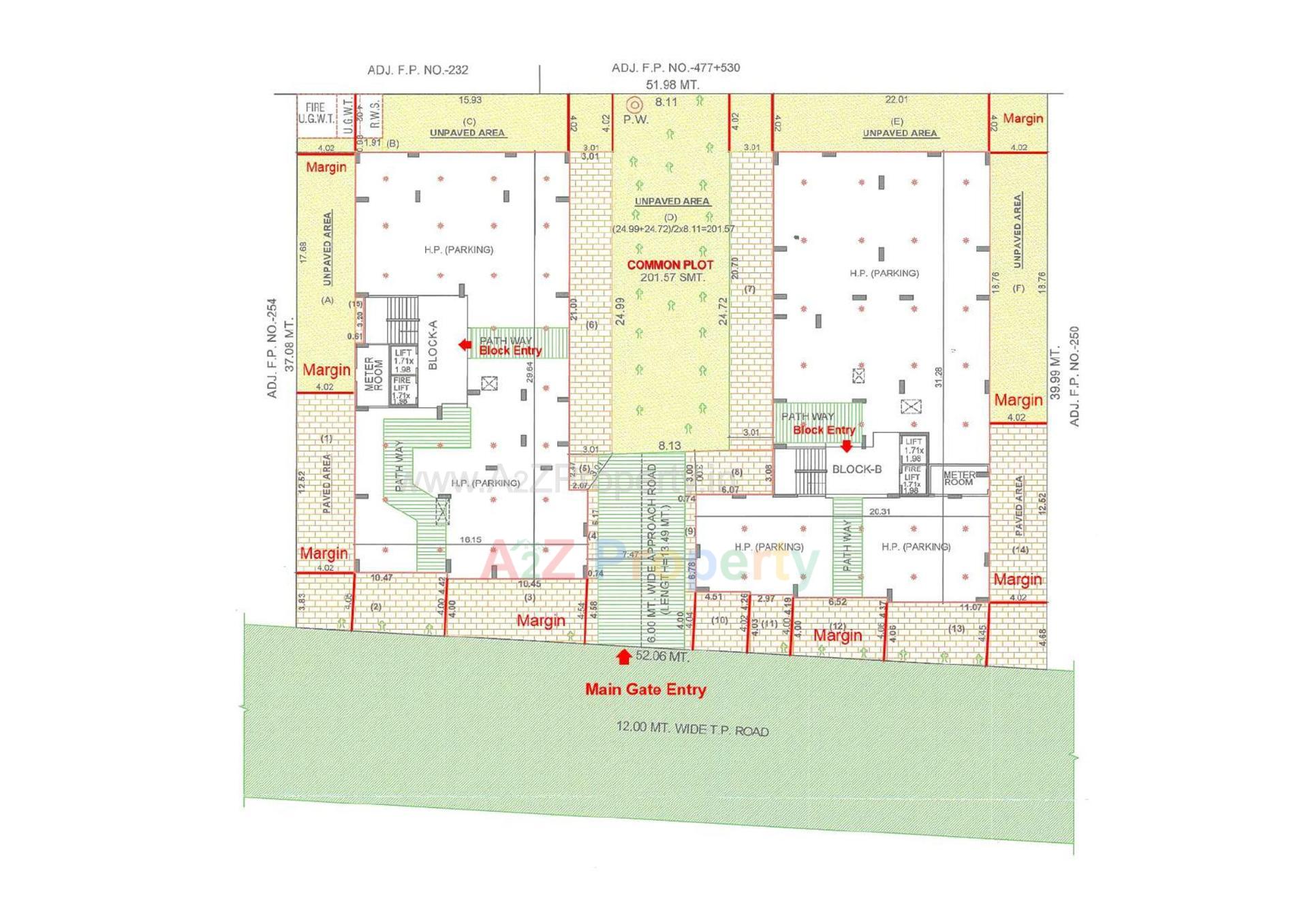 Layout of real estate project Eklingji Harmony located at Sanand, Ahmedabad, Gujarat