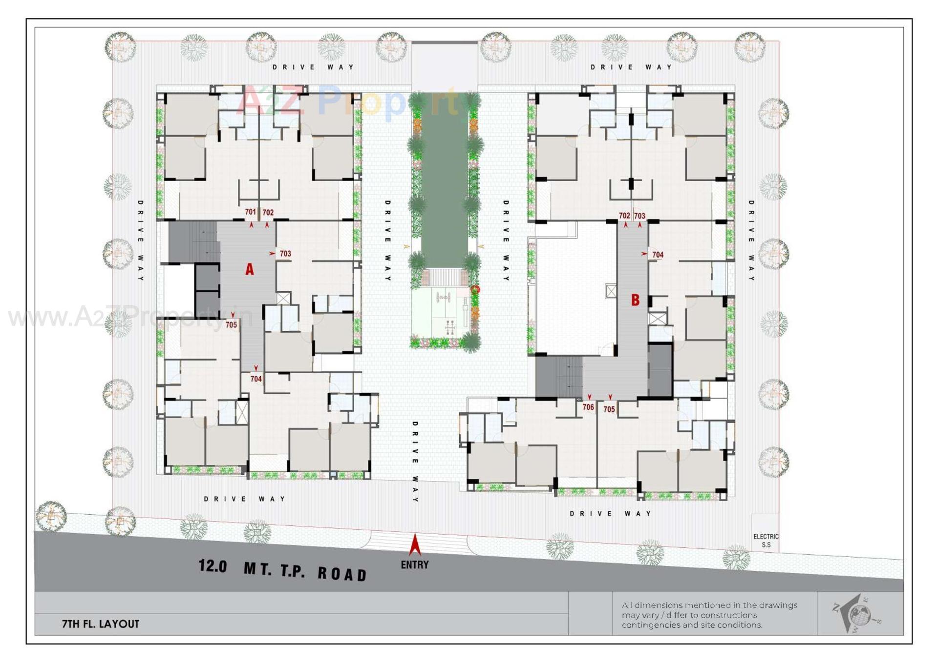 Layout of real estate project Eklingji Harmony located at Sanand, Ahmedabad, Gujarat