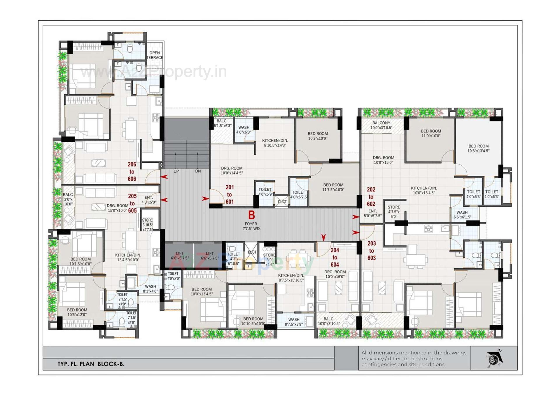 Layout of real estate project Eklingji Harmony located at Sanand, Ahmedabad, Gujarat
