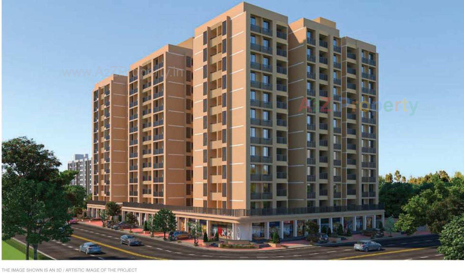 3D Elevation of real estate project Eklingji Parisar located at Sanand, Ahmedabad, Gujarat