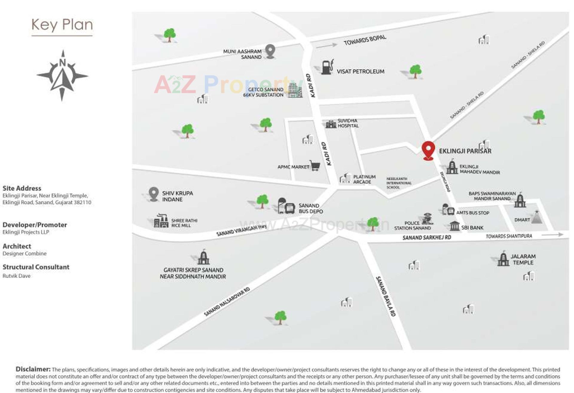  of real estate project Eklingji Parisar located at Sanand, Ahmedabad, Gujarat