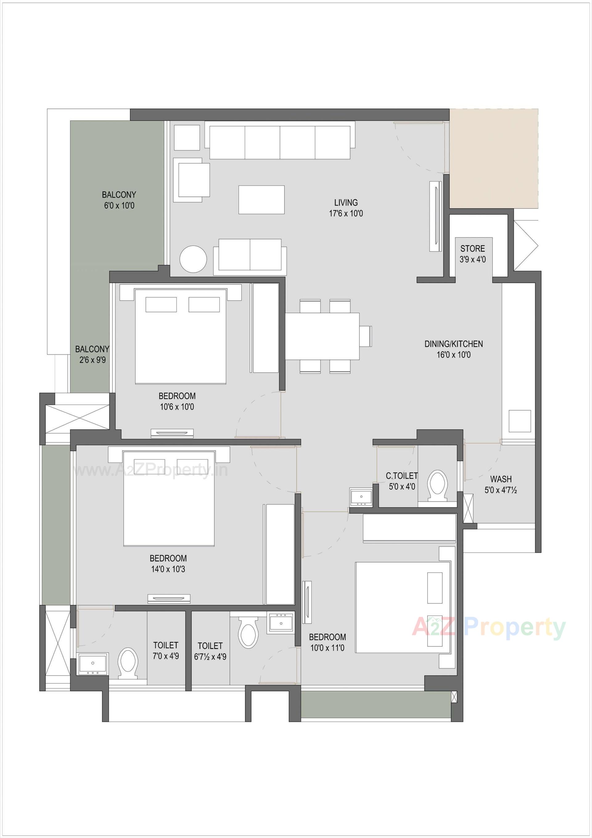Layout of real estate project Eklingji Skylights located at Sanand, Ahmedabad, Gujarat