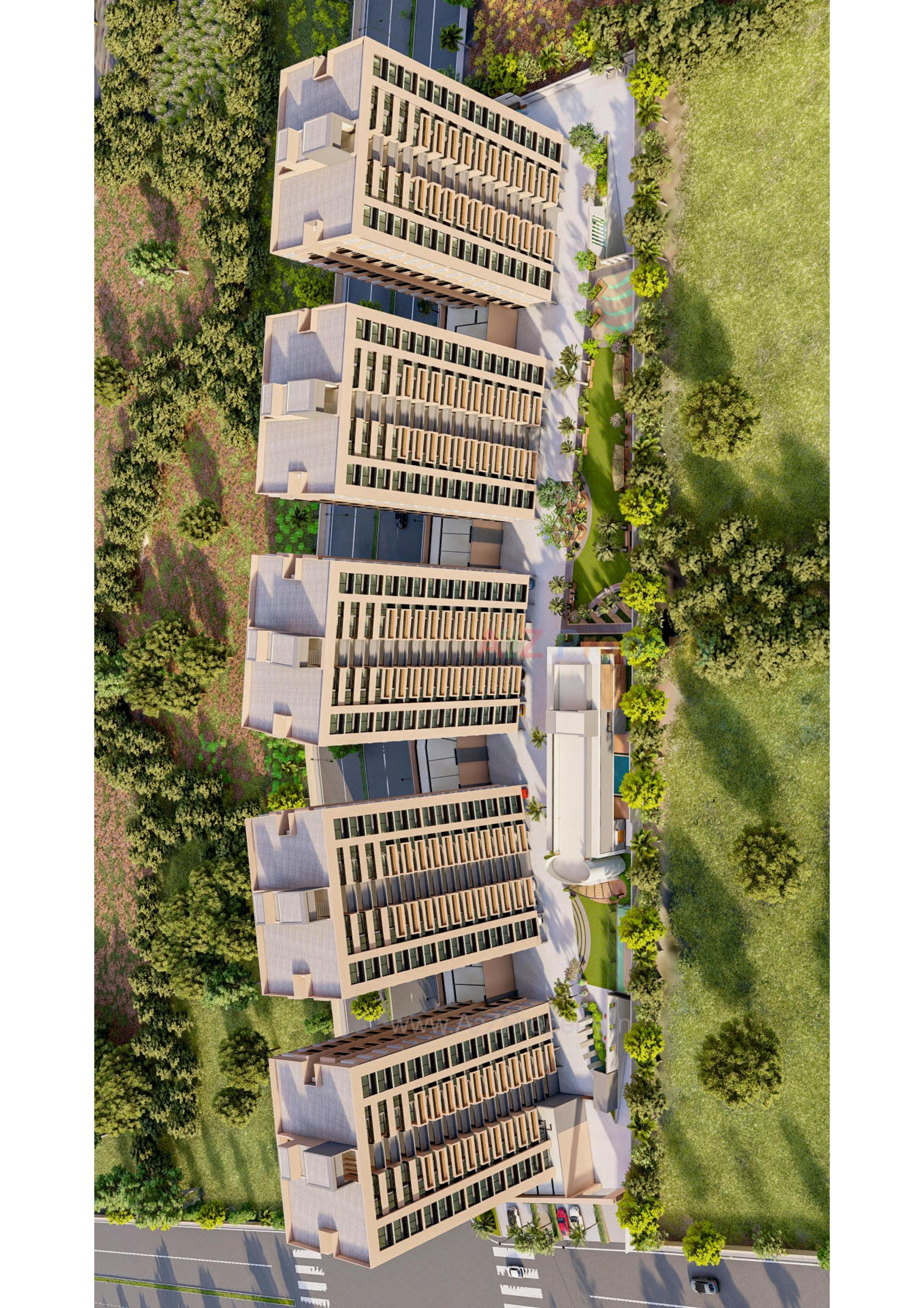 3D Elevation of real estate project Eklingji Skylights located at Sanand, Ahmedabad, Gujarat
