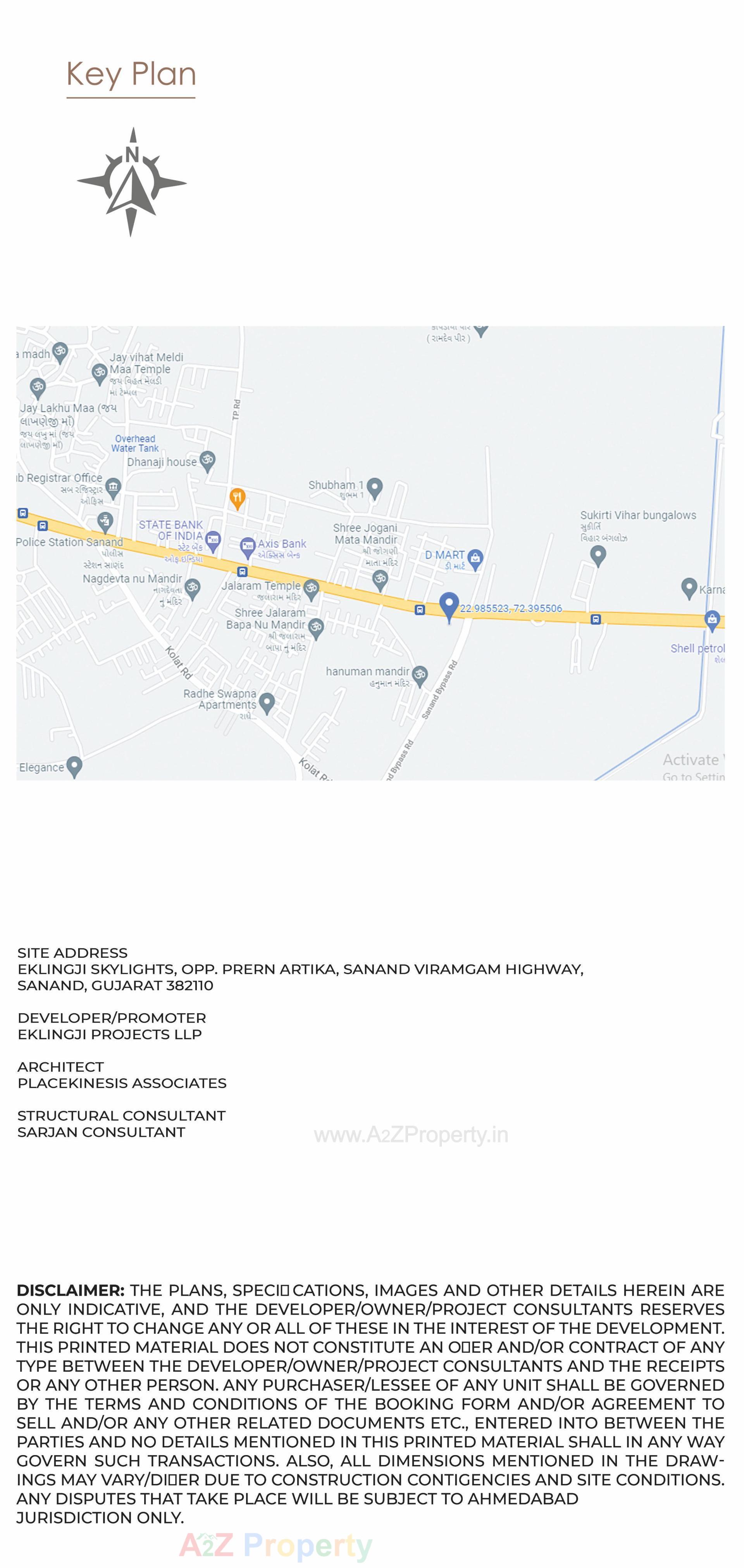  of real estate project Eklingji Skylights located at Sanand, Ahmedabad, Gujarat