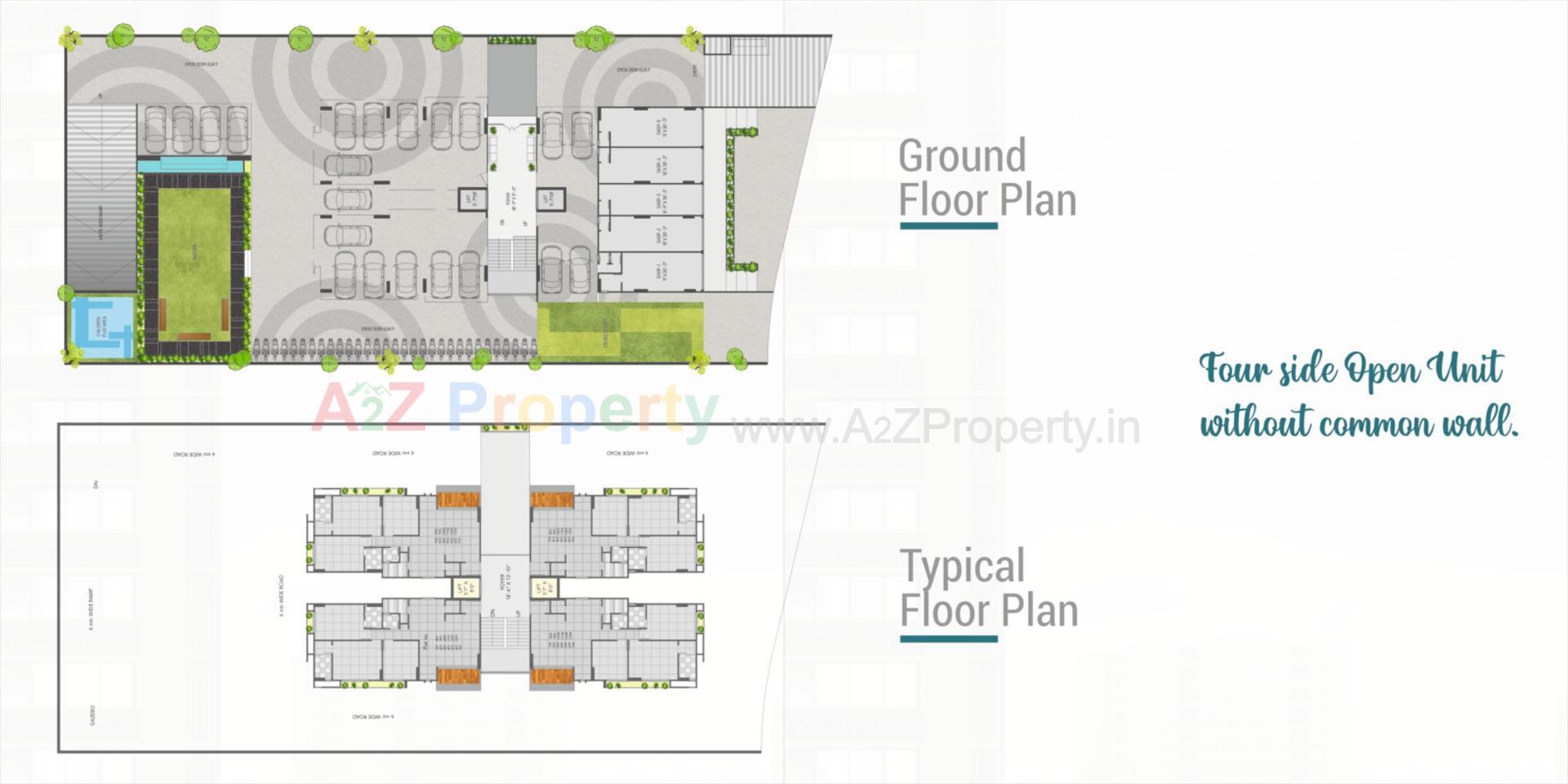 Layout of real estate project Ekta Antarix located at Ahmedabad, Ahmedabad, Gujarat