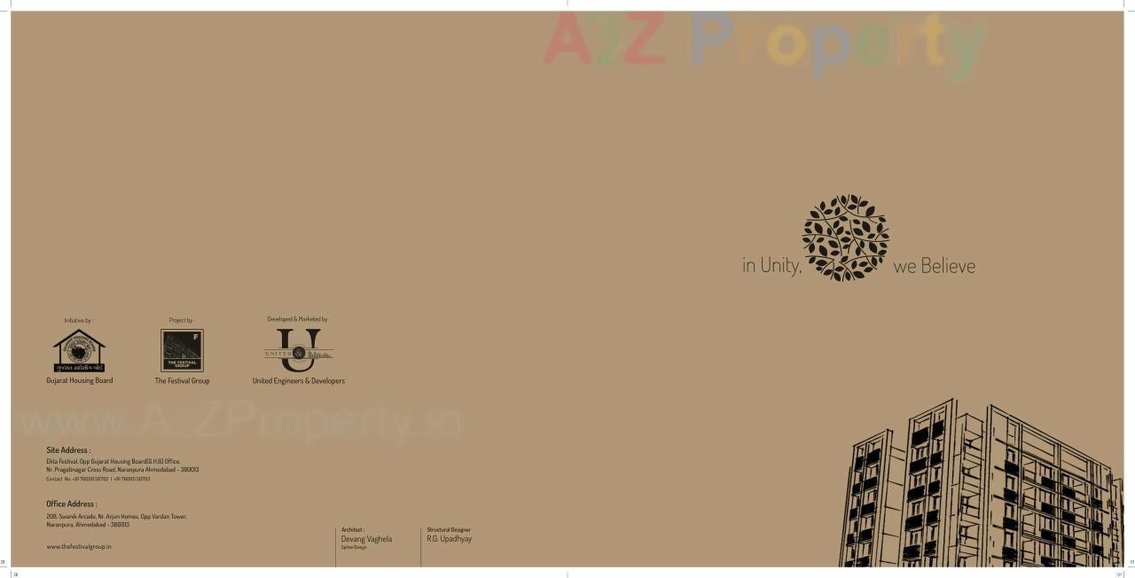  of real estate project Ekta Festival located at Vadaj, Ahmedabad, Gujarat