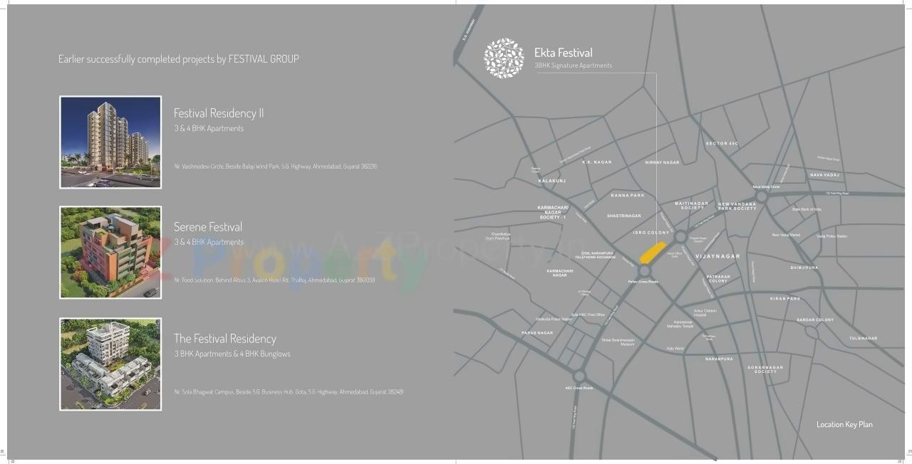  of real estate project Ekta Festival located at Vadaj, Ahmedabad, Gujarat