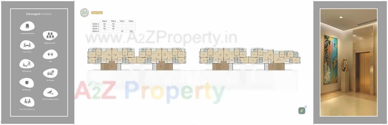Layout of real estate project Ekta Festival located at Vadaj, Ahmedabad, Gujarat