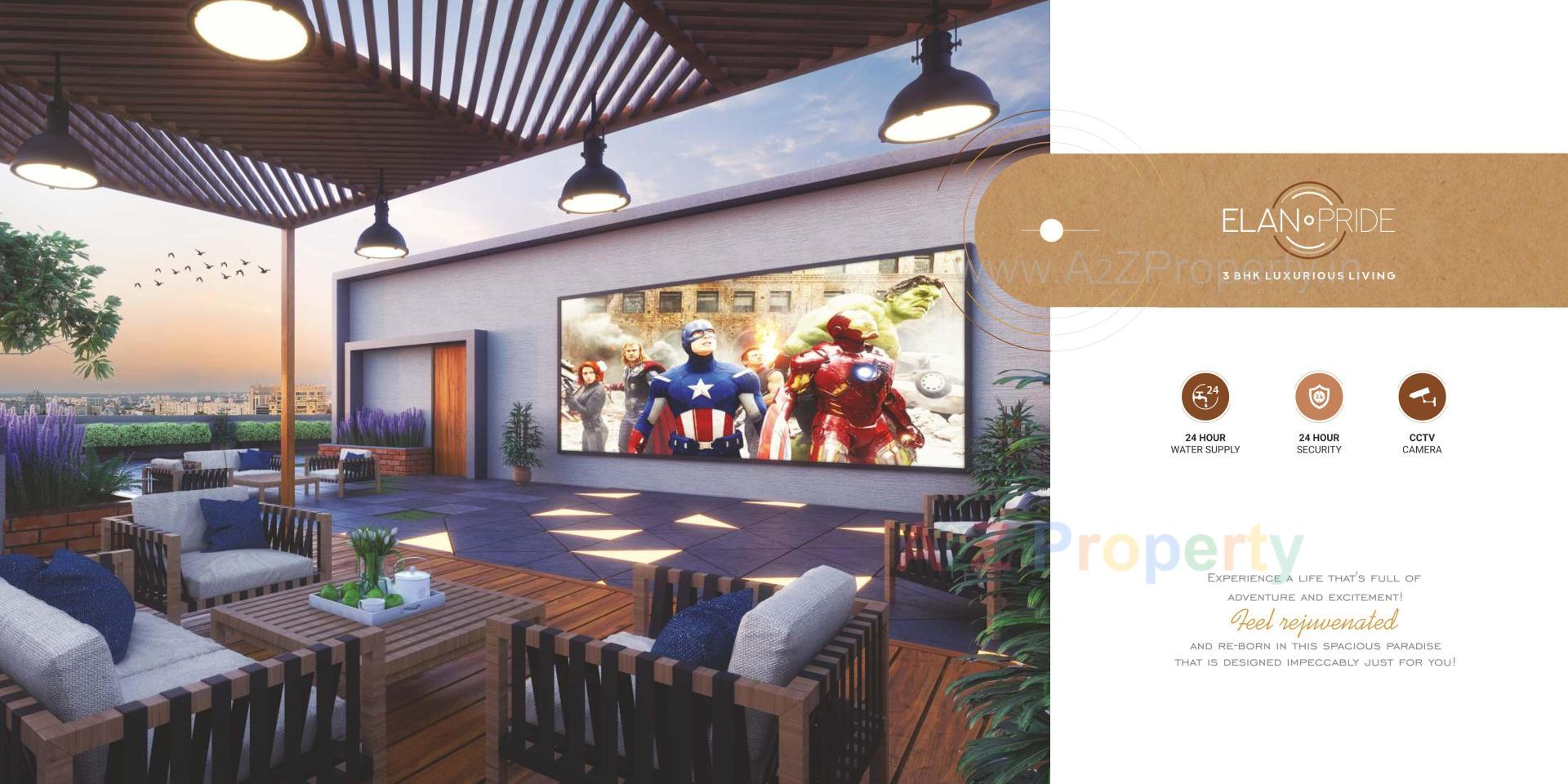 3D Elevation of real estate project Elan Pride located at Sola, Ahmedabad, Gujarat