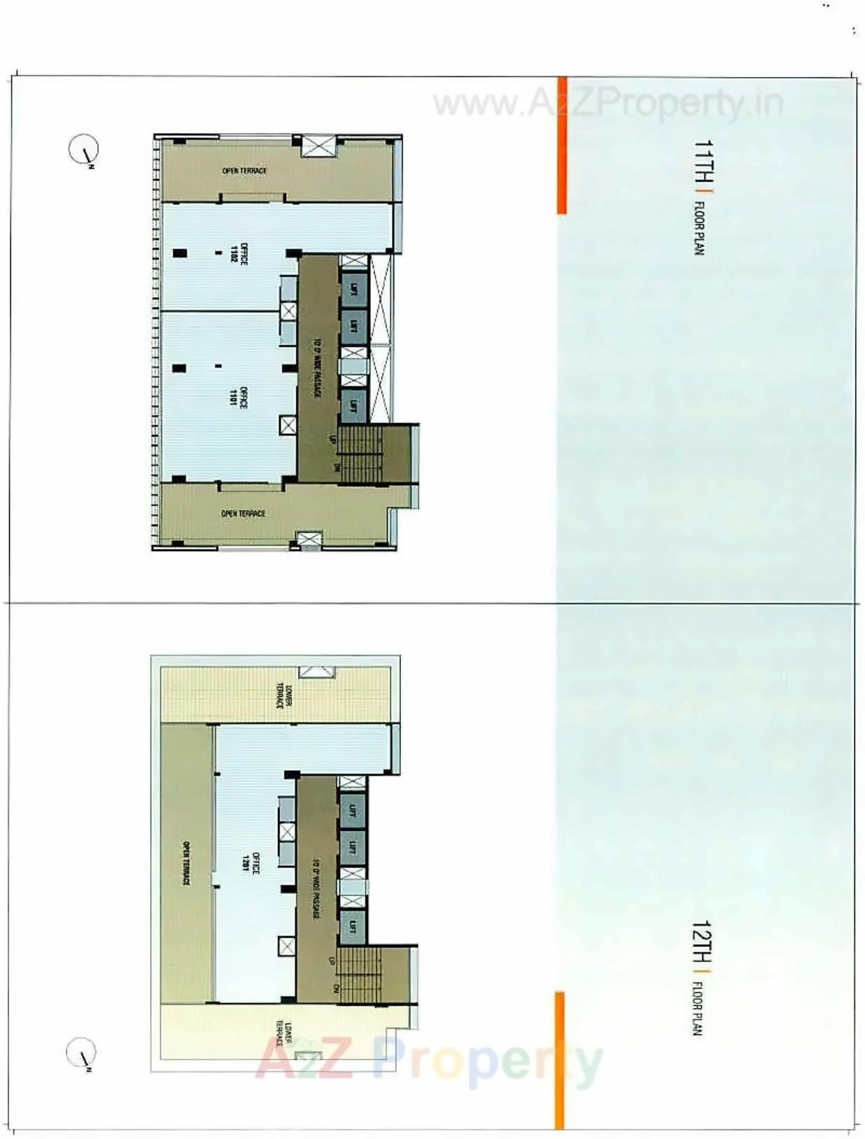 Layout of real estate project Element Corporate Park located at Bodakdev, Ahmedabad, Gujarat