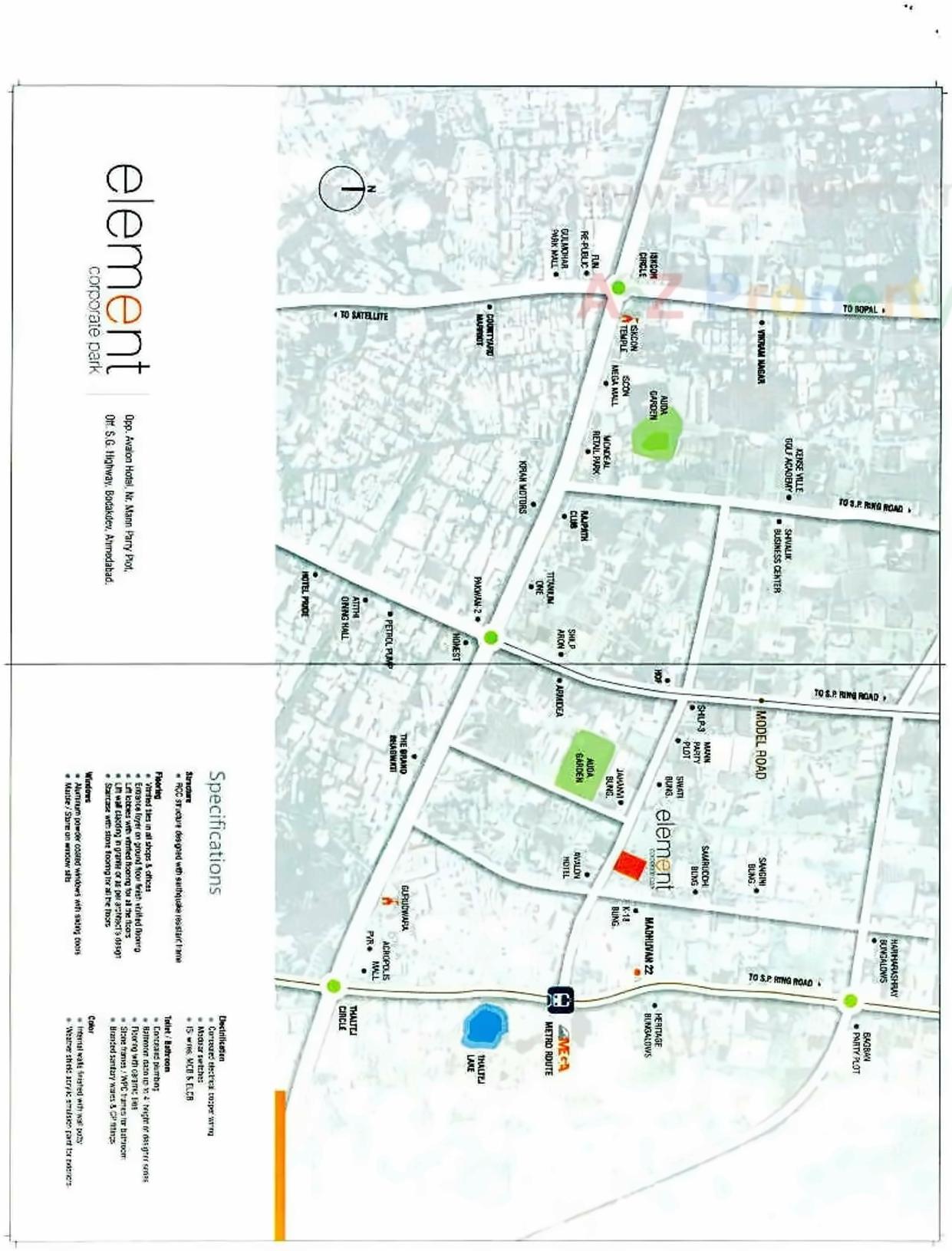  of real estate project Element Corporate Park located at Bodakdev, Ahmedabad, Gujarat
