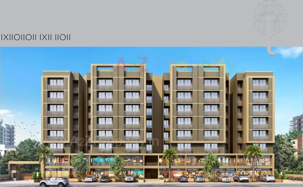 3D Elevation of real estate project Elenza Greens located at Ghuma, Ahmedabad, Gujarat
