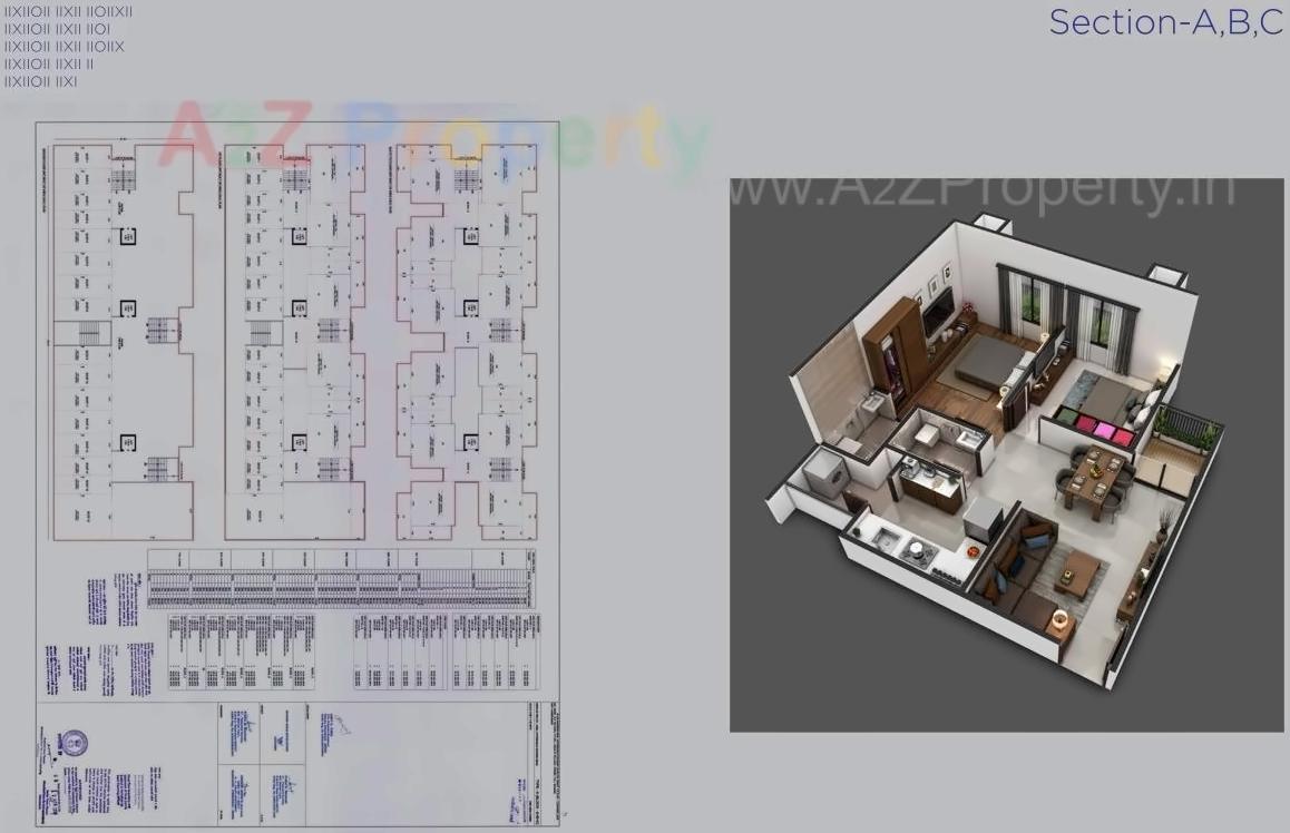 Layout of real estate project Elenza Greens located at Ghuma, Ahmedabad, Gujarat