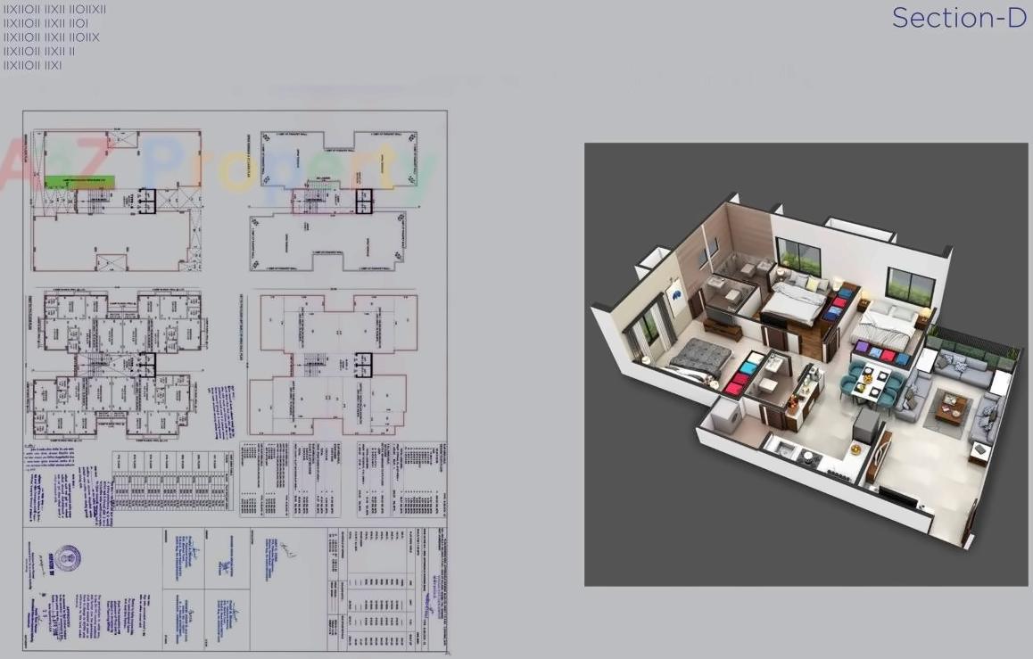 Layout of real estate project Elenza Greens located at Ghuma, Ahmedabad, Gujarat