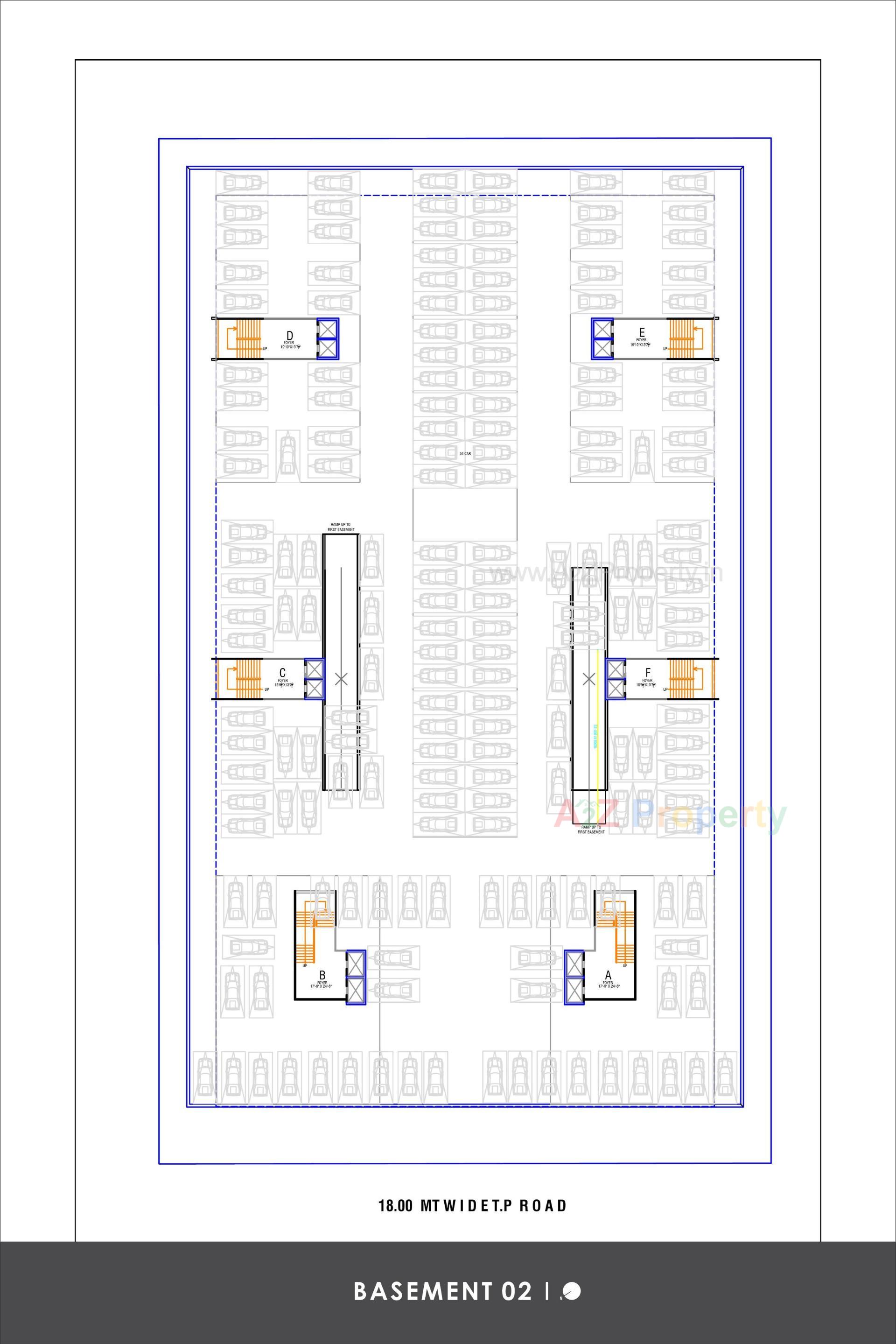 Layout of real estate project Elenza Greenwood located at Ghuma, Ahmedabad, Gujarat
