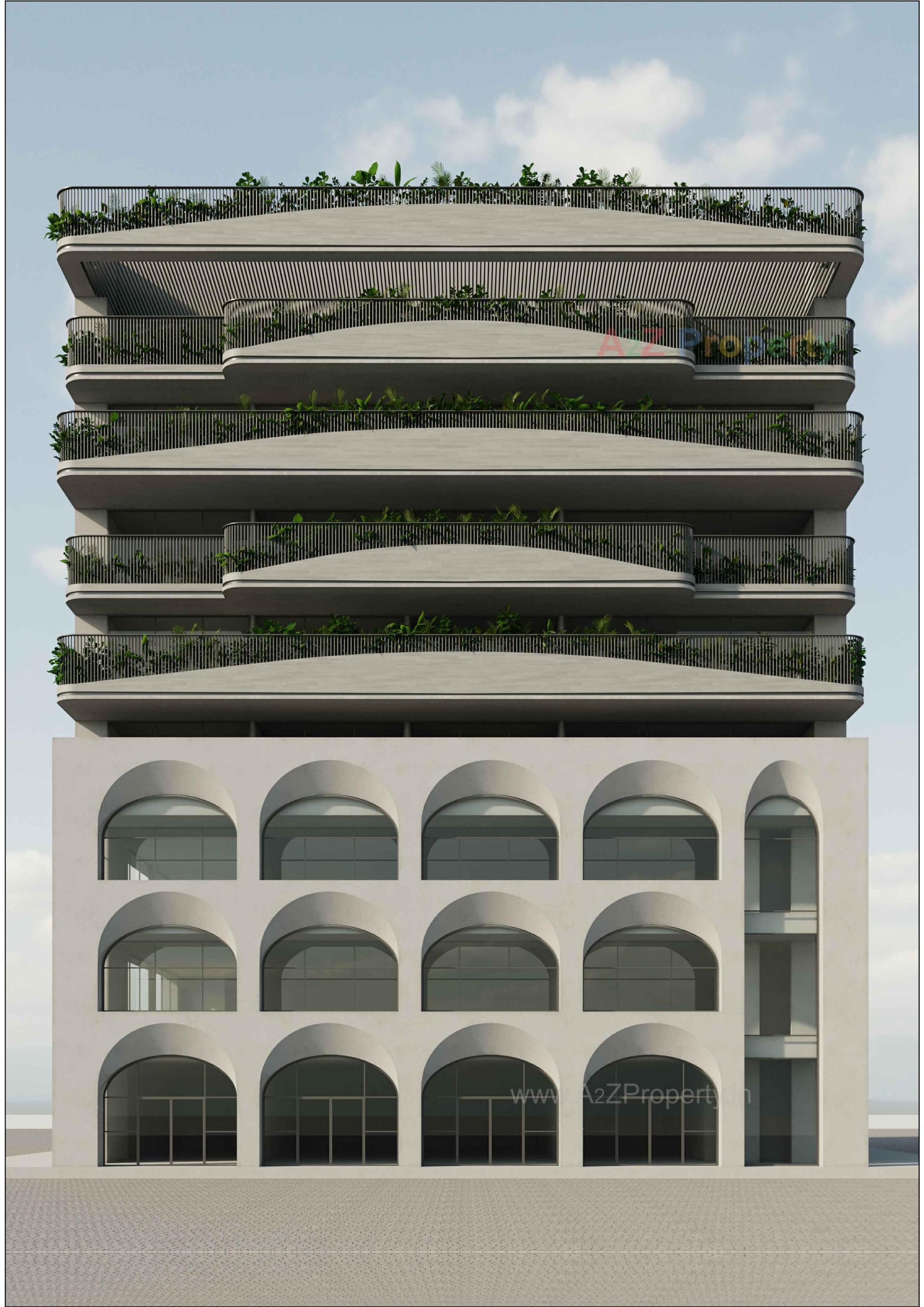 3D Elevation of real estate project Eleven The Oracle located at Sabarmati, Ahmedabad, Gujarat