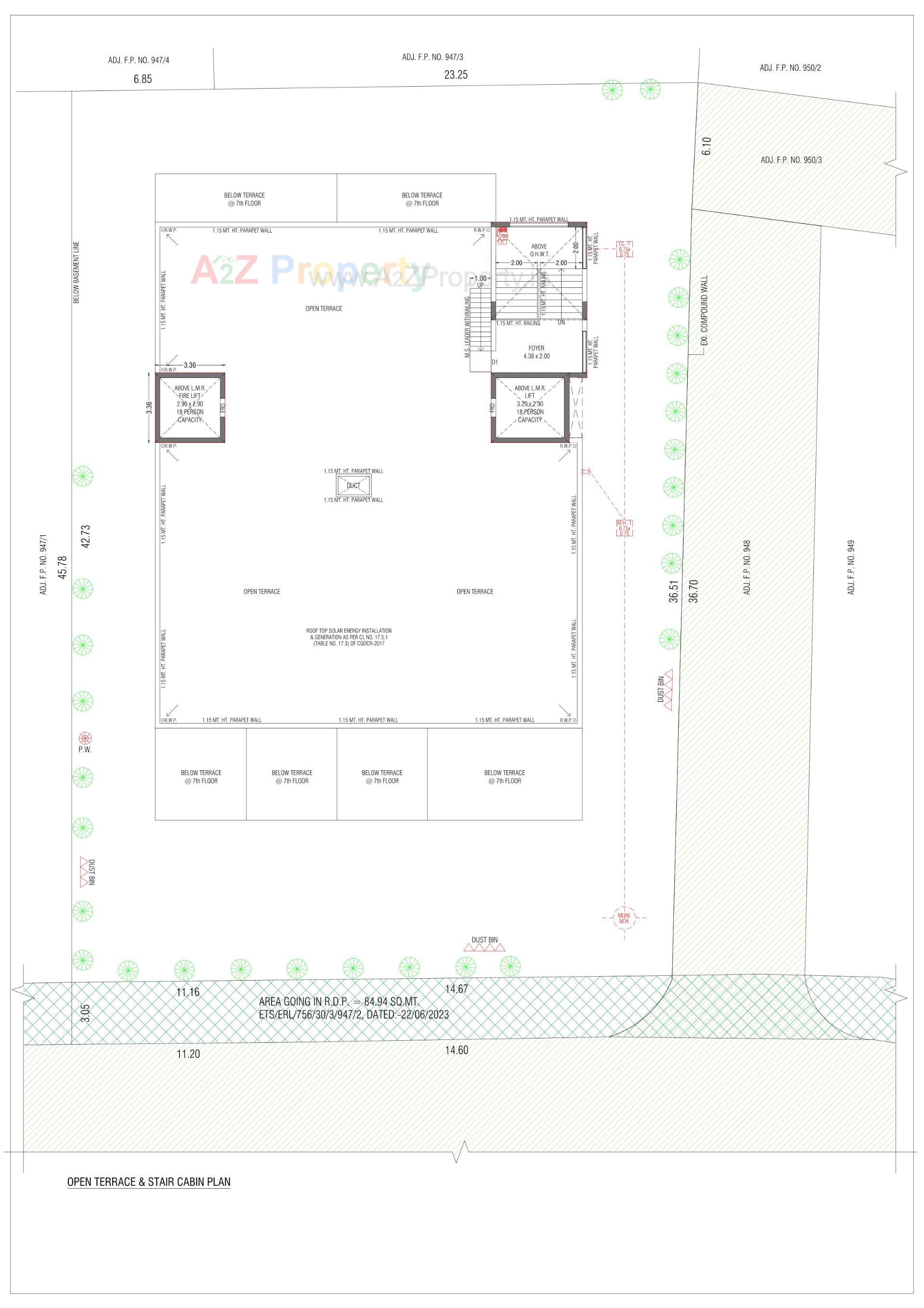 Layout of real estate project Eleven The Oracle located at Sabarmati, Ahmedabad, Gujarat