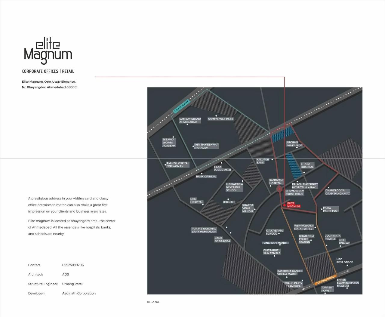  of real estate project Elite Magnum located at Vadaj, Ahmedabad, Gujarat
