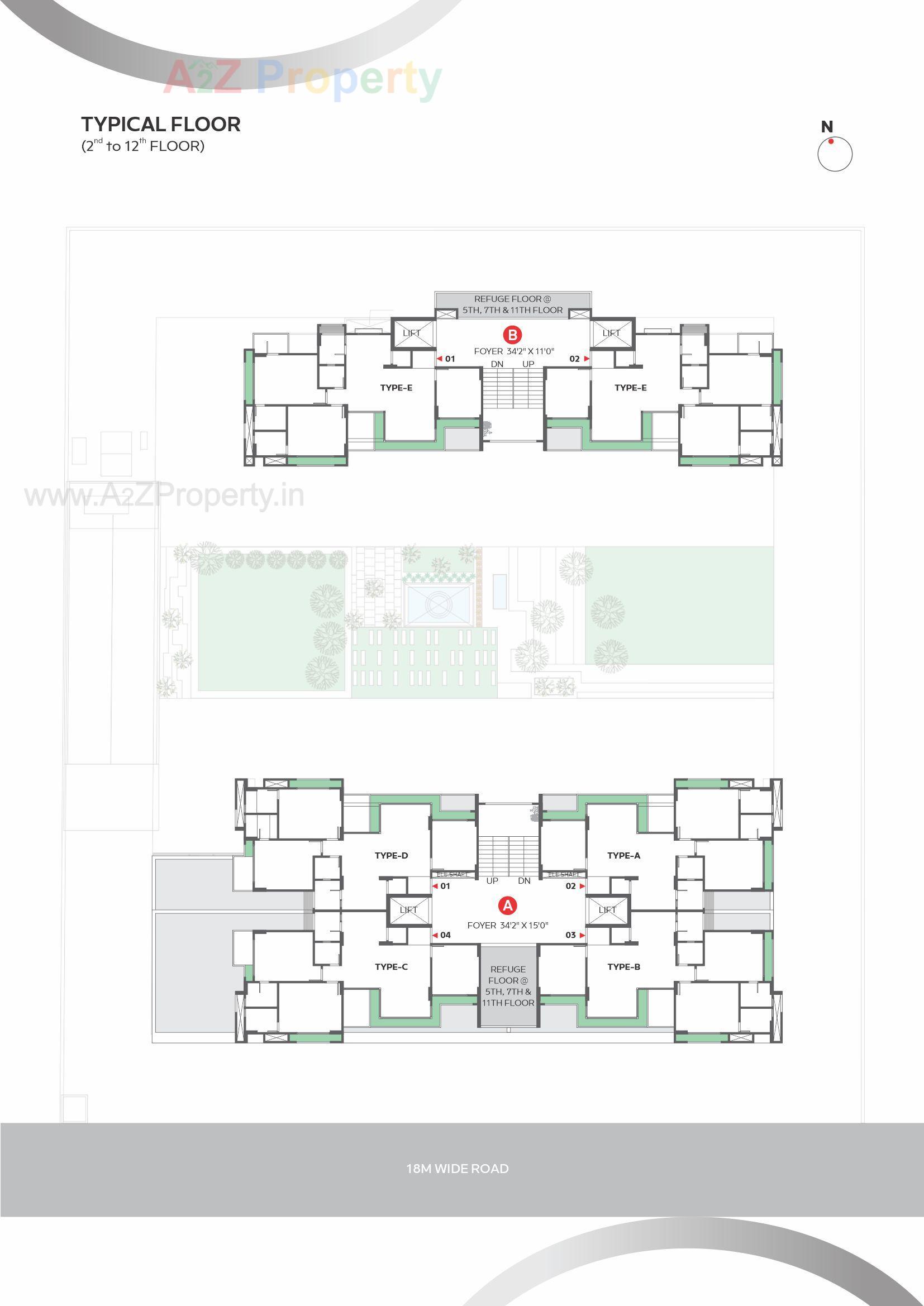 Layout of real estate project Elite Mars located at Chharodi, Ahmedabad, Gujarat