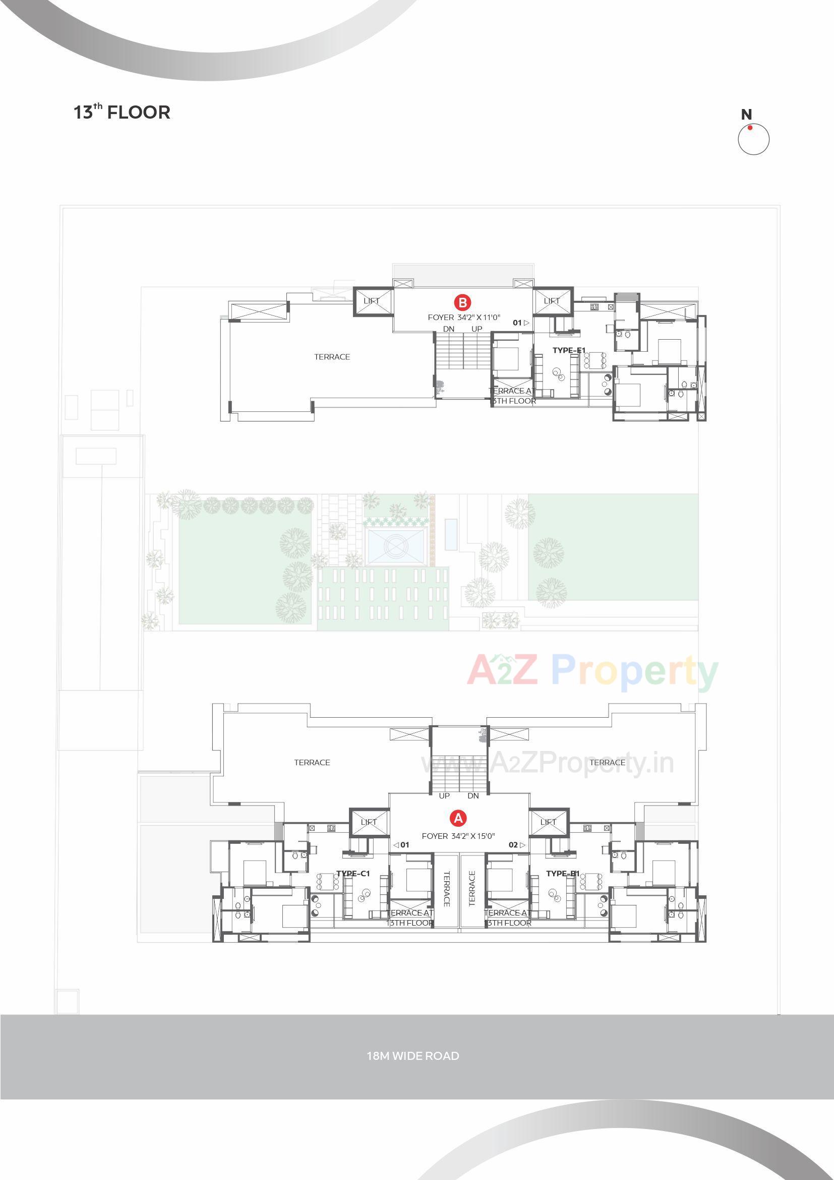 Layout of real estate project Elite Mars located at Chharodi, Ahmedabad, Gujarat
