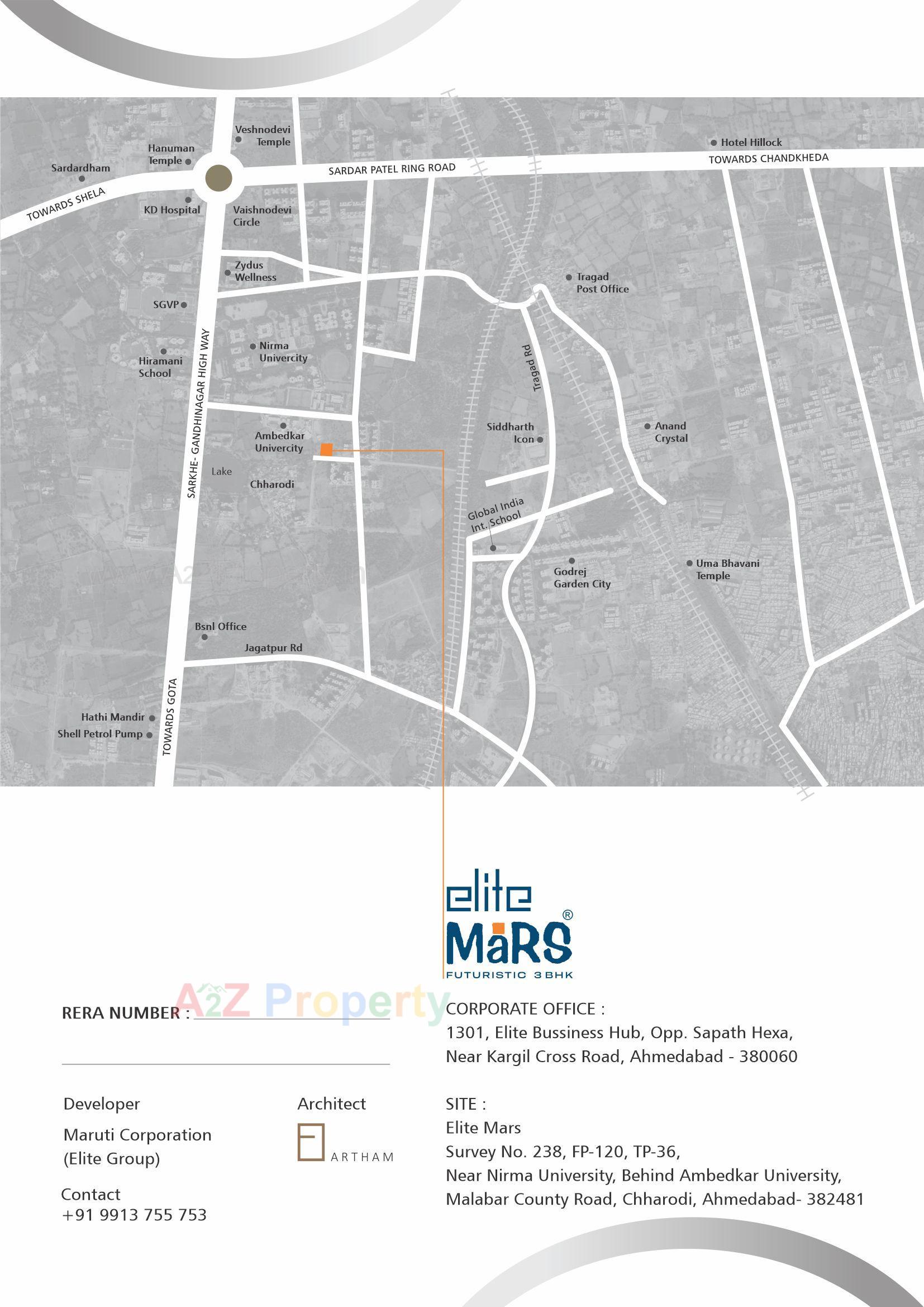  of real estate project Elite Mars located at Chharodi, Ahmedabad, Gujarat