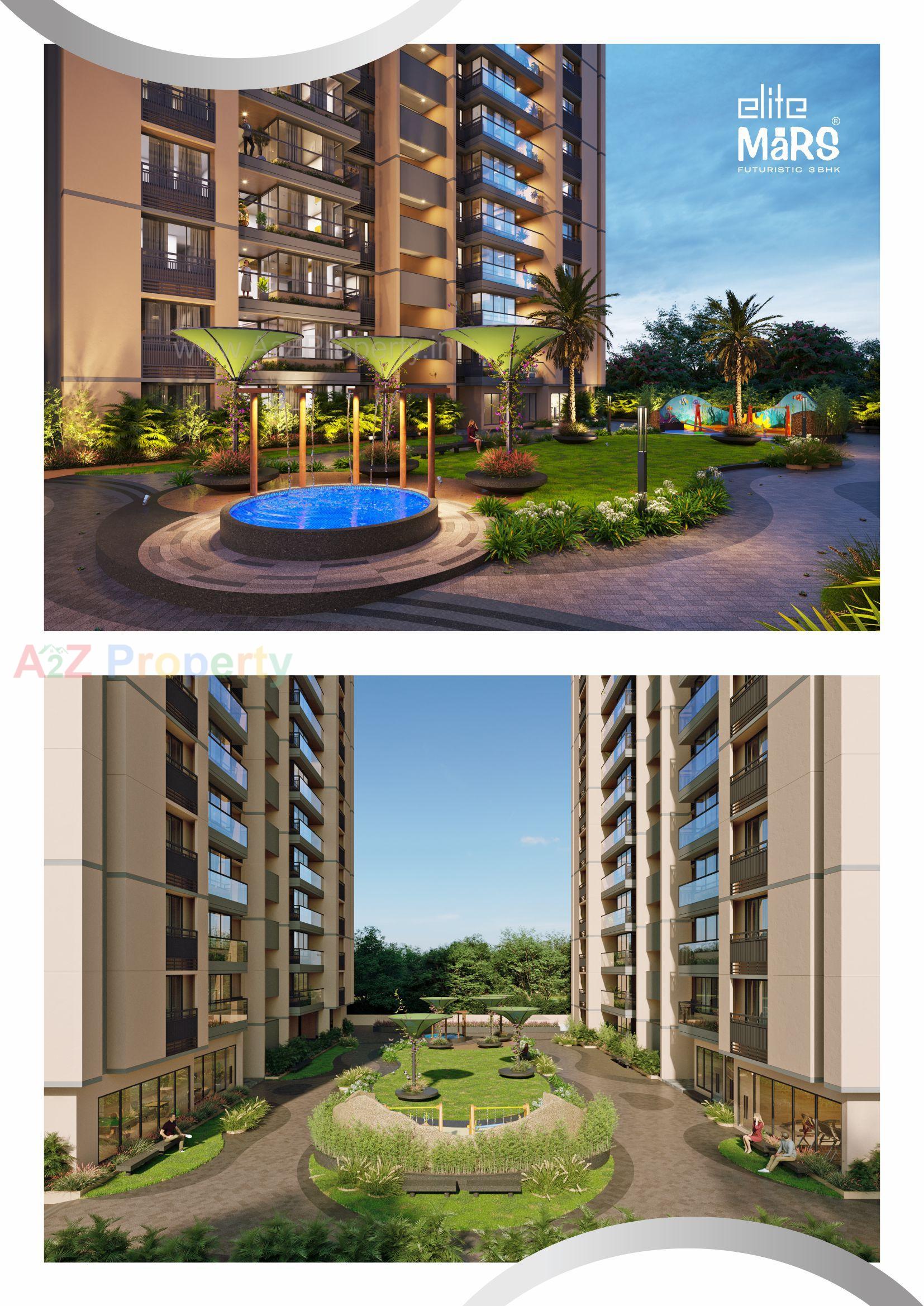 3D Elevation of real estate project Elite Mars located at Chharodi, Ahmedabad, Gujarat