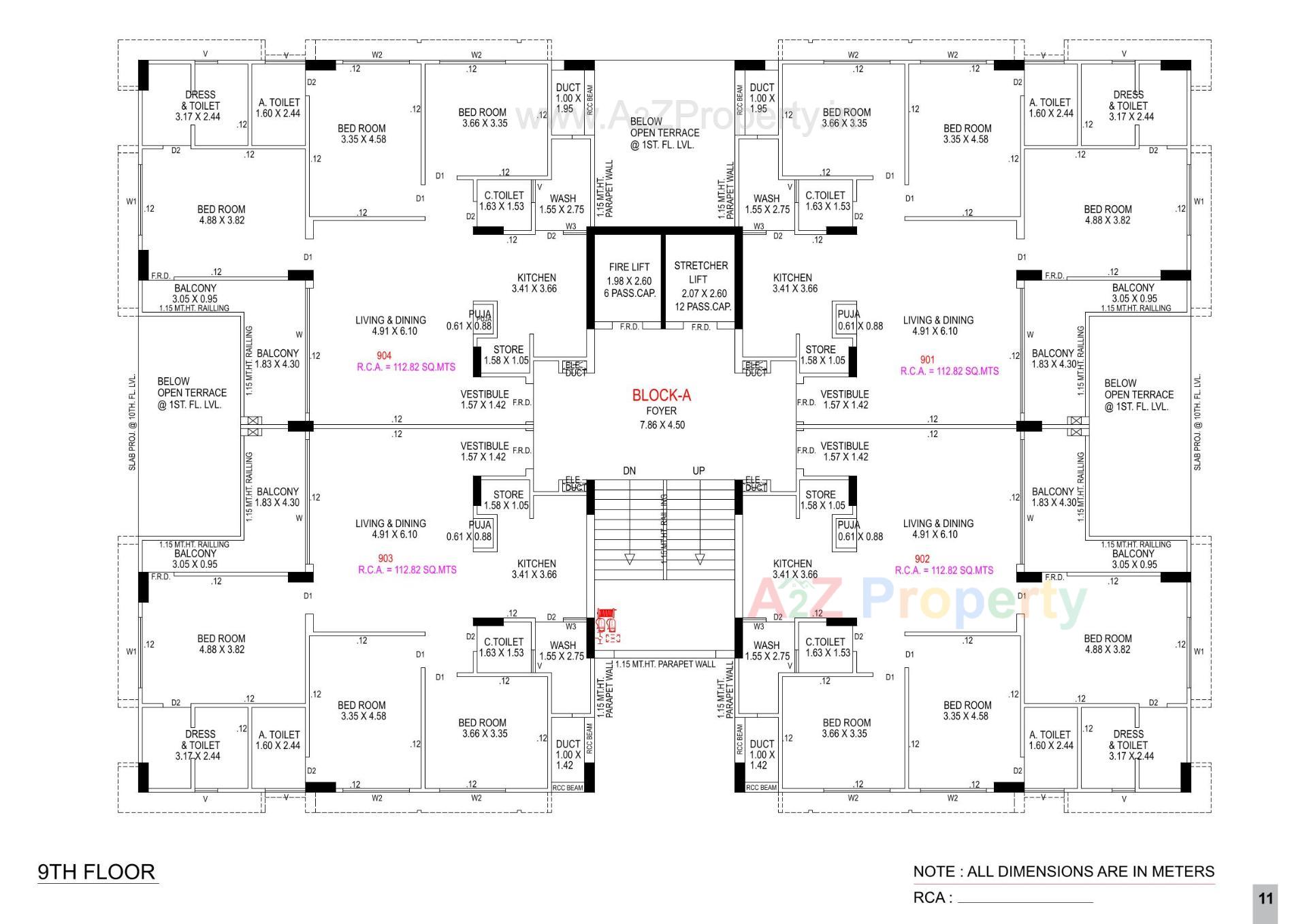 Layout of real estate project Elite Neptune located at Ahmedabad, Ahmedabad, Gujarat