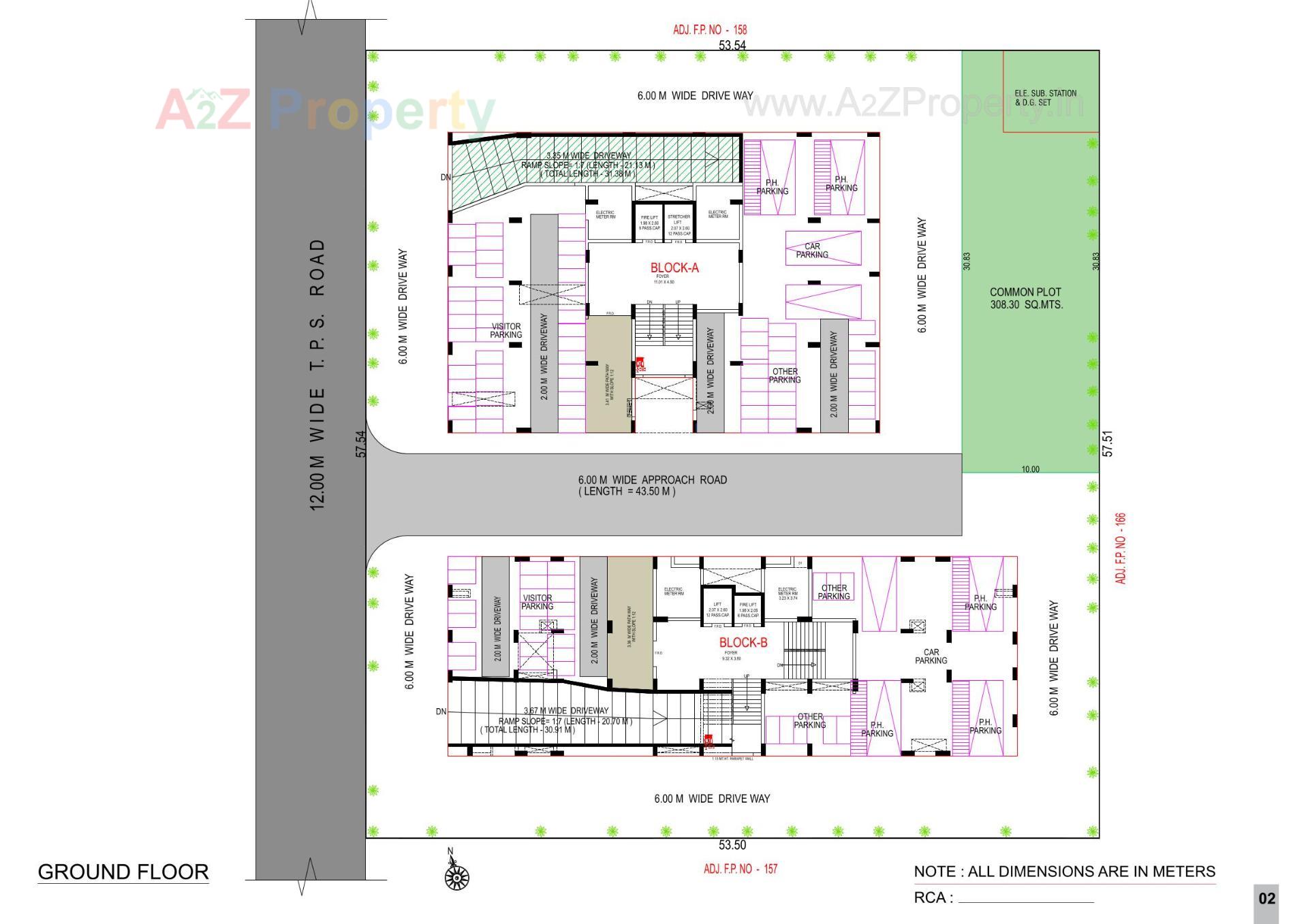 Layout of real estate project Elite Neptune located at Ahmedabad, Ahmedabad, Gujarat