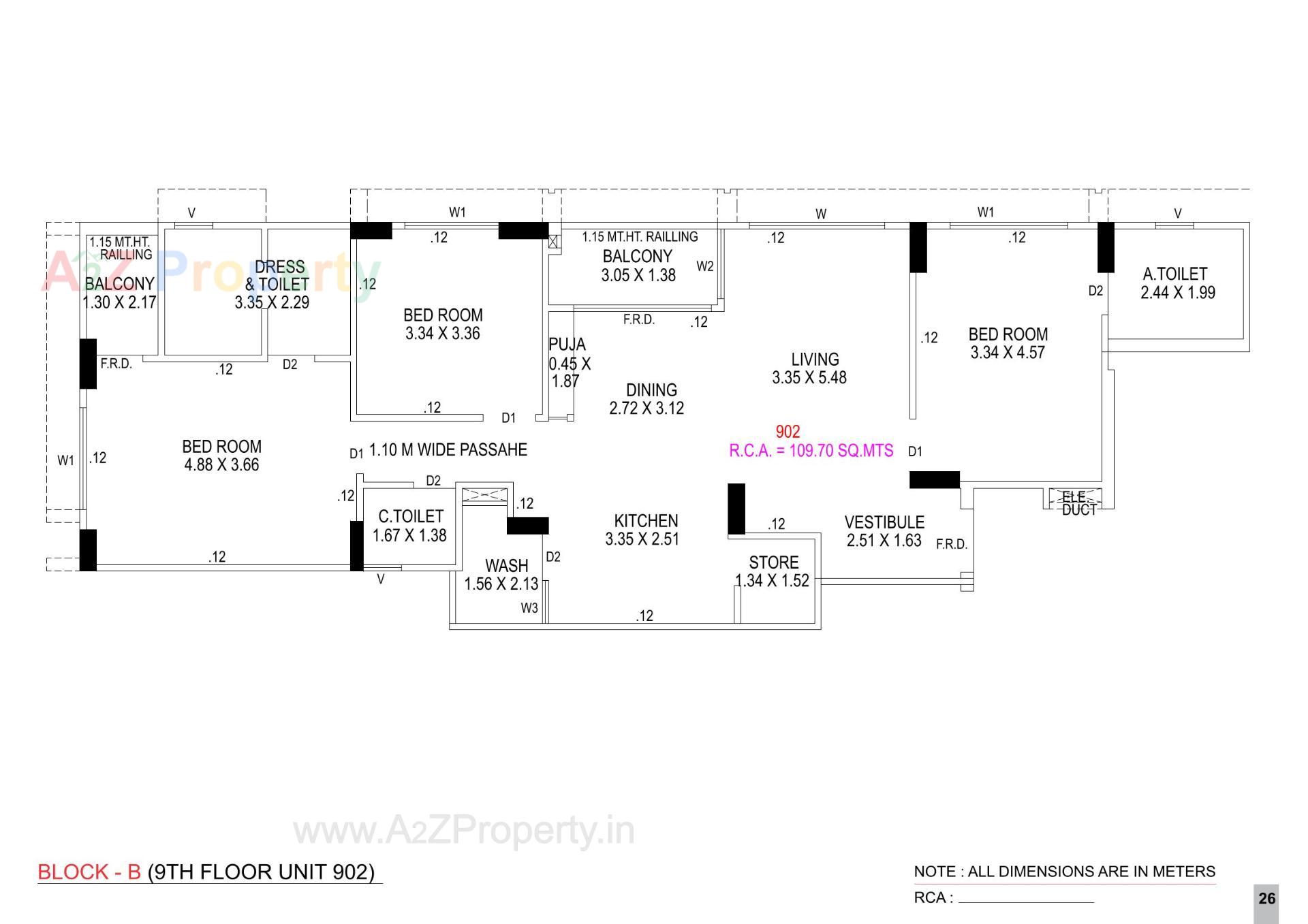 Layout of real estate project Elite Neptune located at Ahmedabad, Ahmedabad, Gujarat